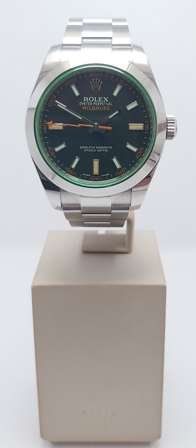 Rolex Milgauss 116400GV, 2012 Excellent Condition Full Set - 2x Rolex Services