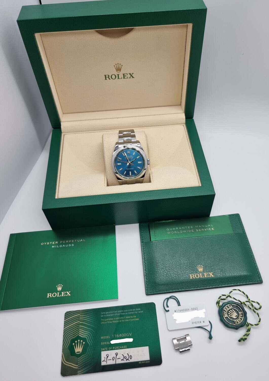 Rolex Milgauss 116400GV, 2020 Excellent Condition - Full Set