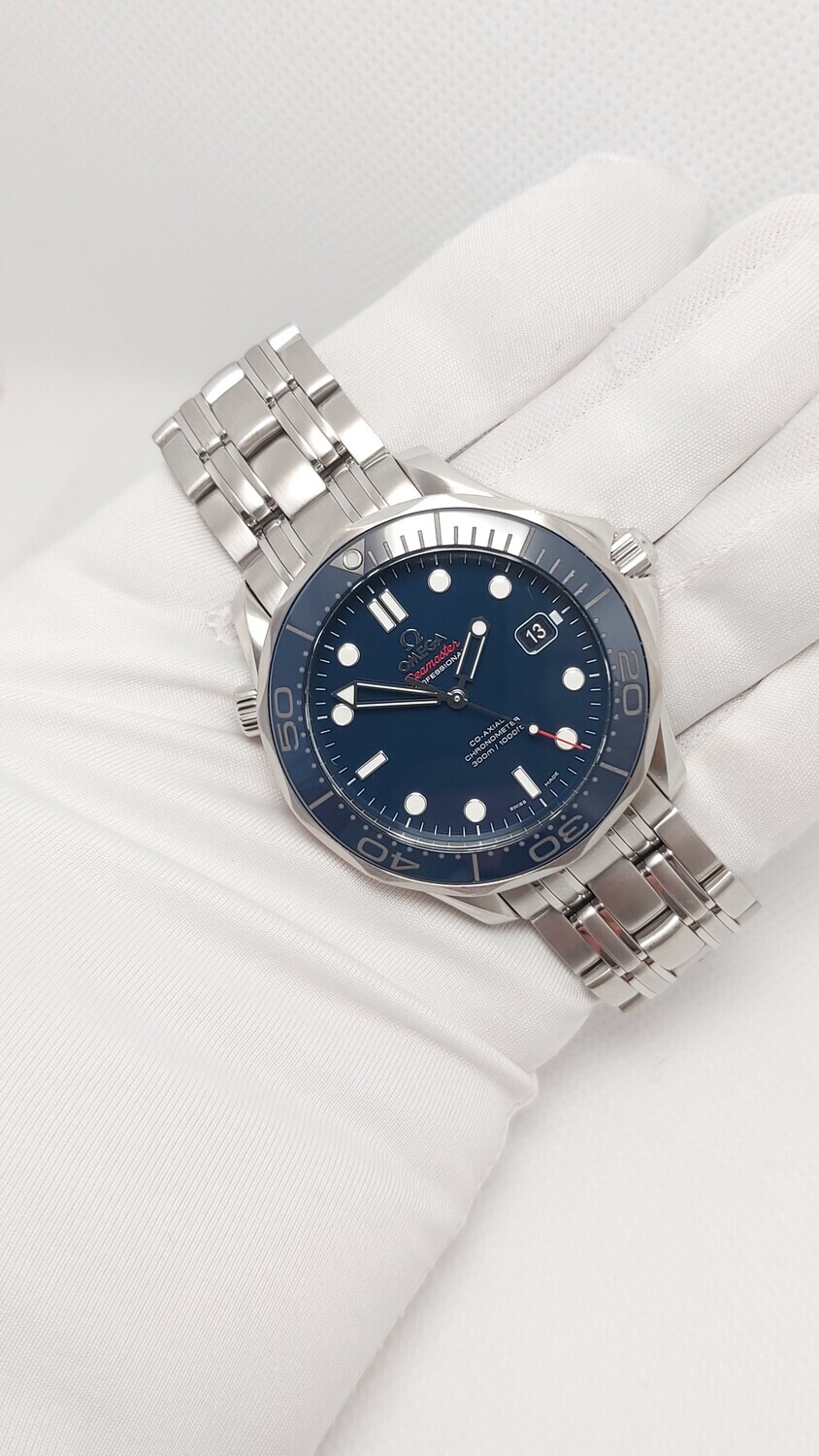 Omega Seamaster 300 41mm Blue Ceramic - 212.30.41.20.03.001 - 2019 Full Set