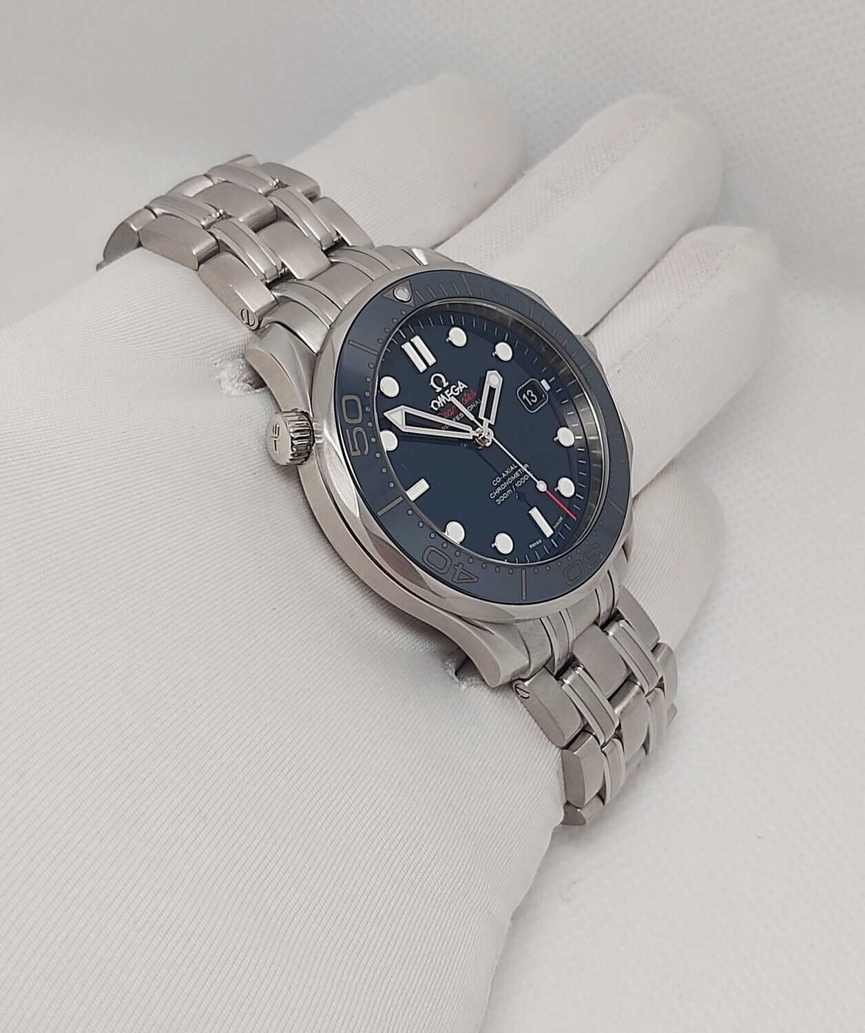 Omega Seamaster 300 41mm Blue Ceramic - 212.30.41.20.03.001 - 2019 Full Set
