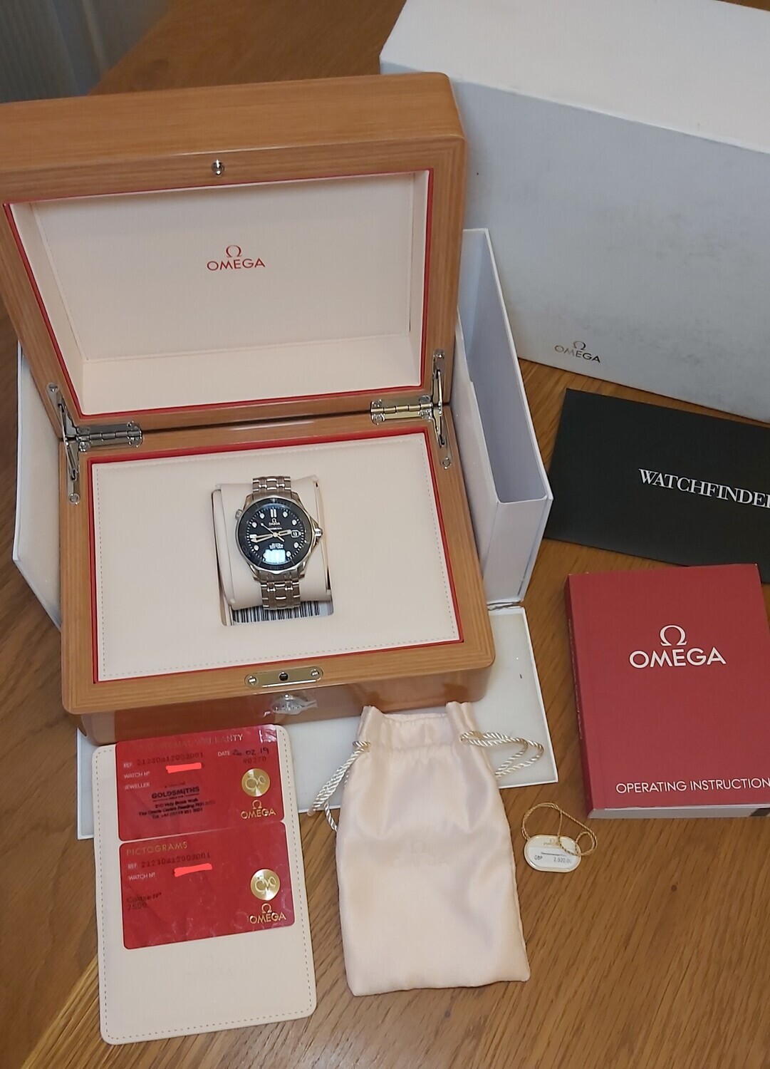 Omega Seamaster 300 41mm Blue Ceramic - 212.30.41.20.03.001 - 2019 Full Set