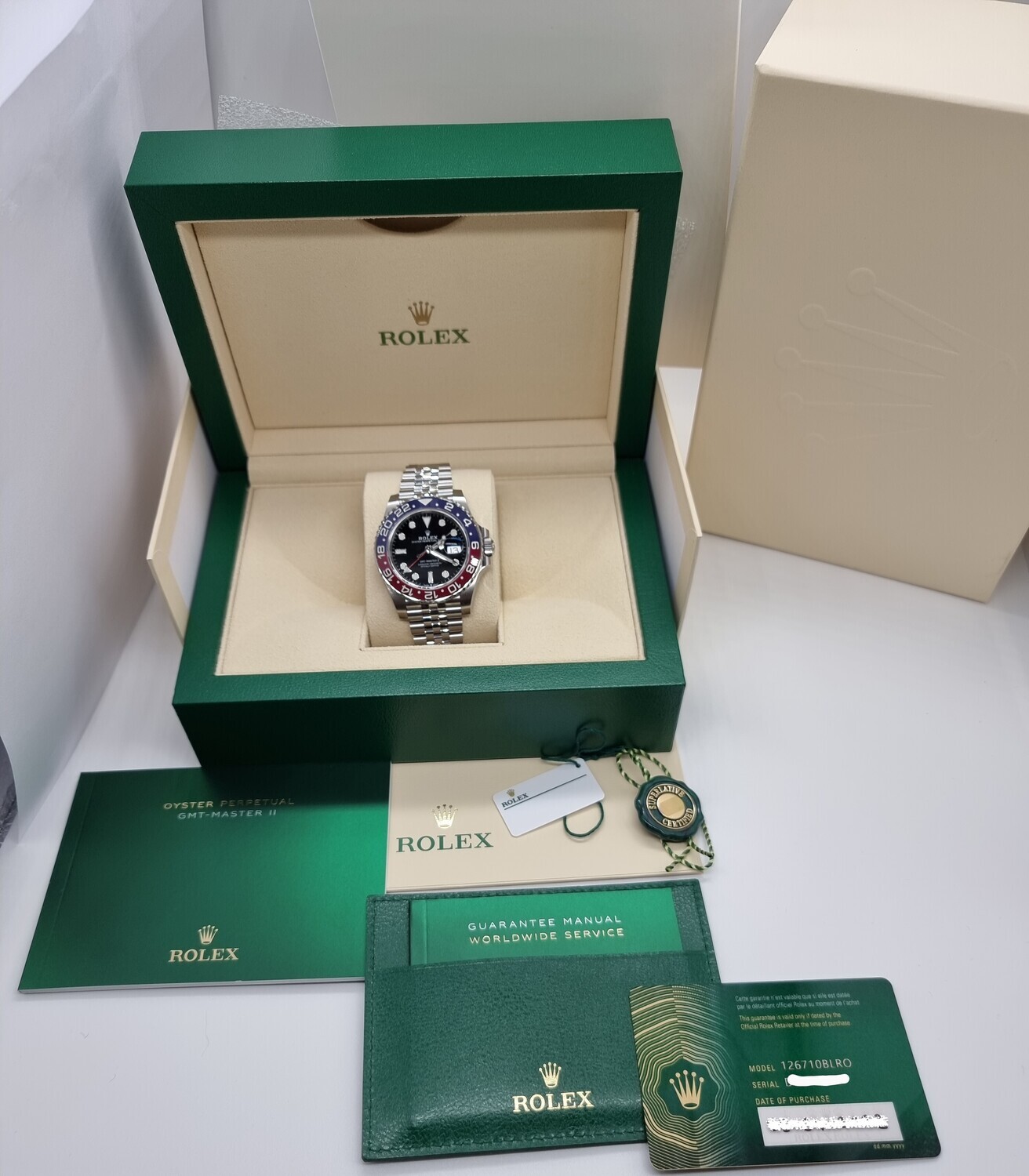 Rolex GMT Master II 126710BLRO &#39;Pepsi&#39; 2022 - Full Set - New/Unworn