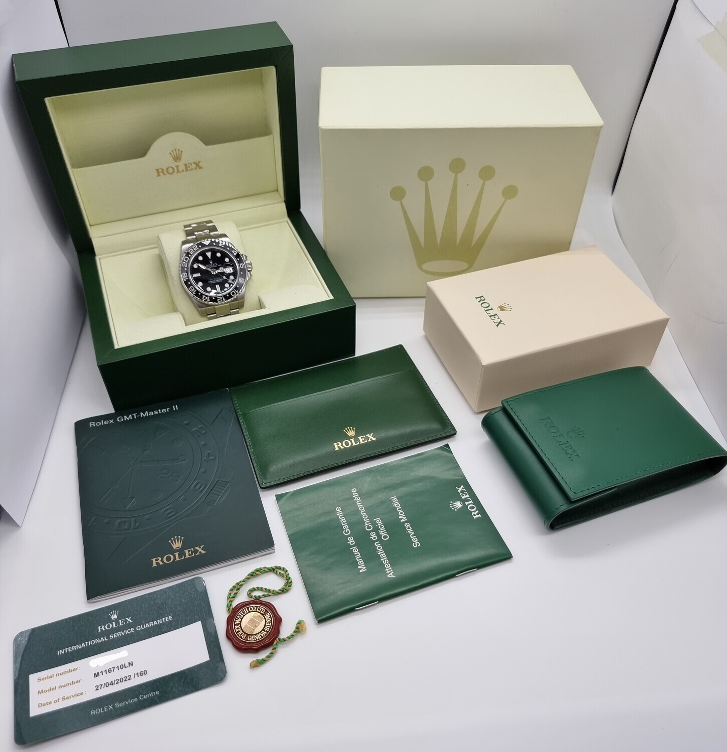 Rolex GMT Master II 116710LN - 2022 Rolex Service - &#39;Still Stickered&#39; Unworn