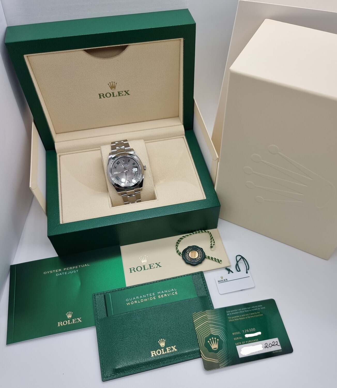 Rolex Datejust 41 126300 Wimbledon Dial - 2022 New/Unworn
