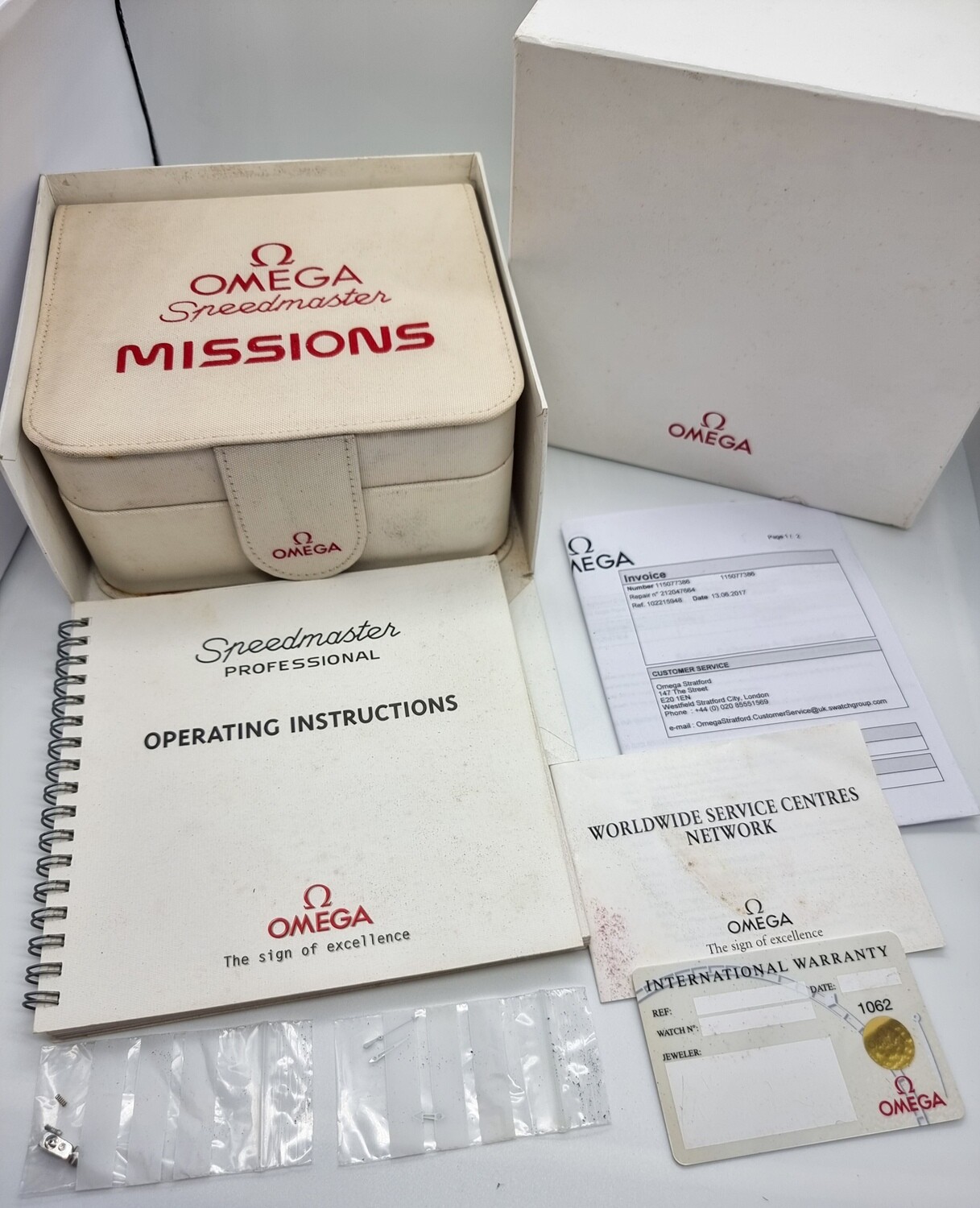 Omega Speedmaster X33 3290.50 Gen1 - Full Set, 2017 Omega Service