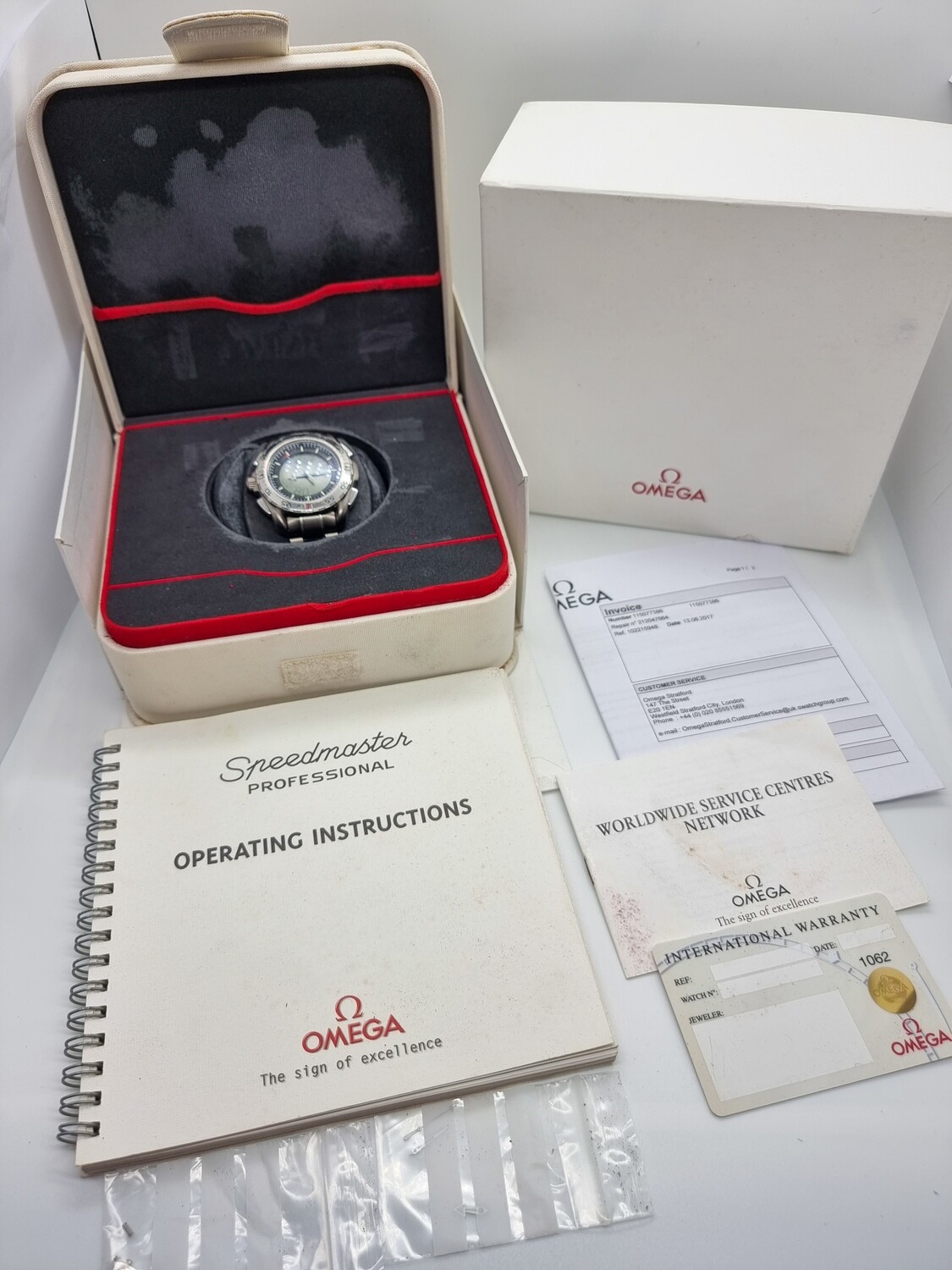 Omega Speedmaster X33 3290.50 Gen1 - Full Set, 2017 Omega Service