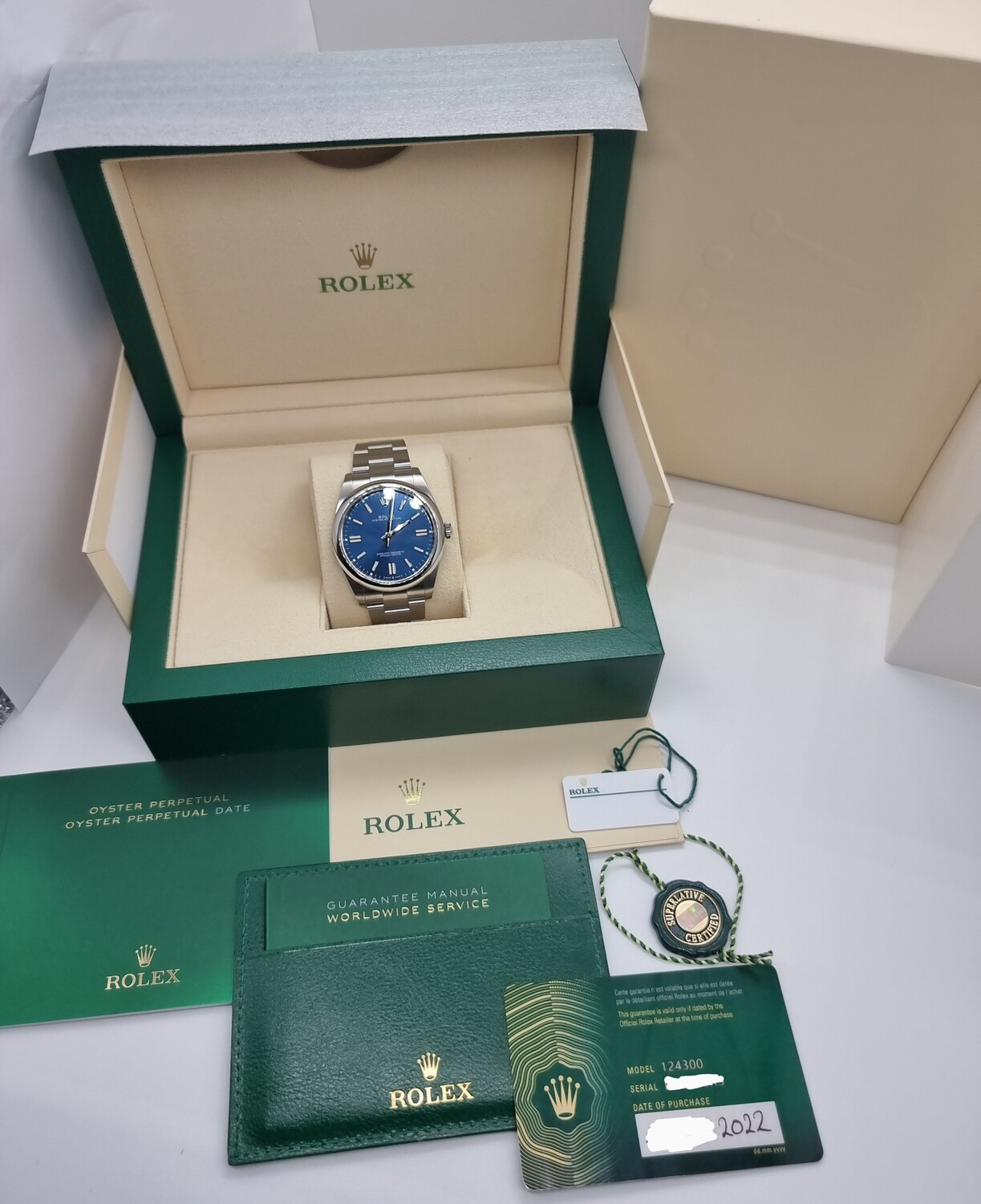 Rolex Oyster Perpetual 41 - Blue Dial - Full Set 2022 New/Unworn