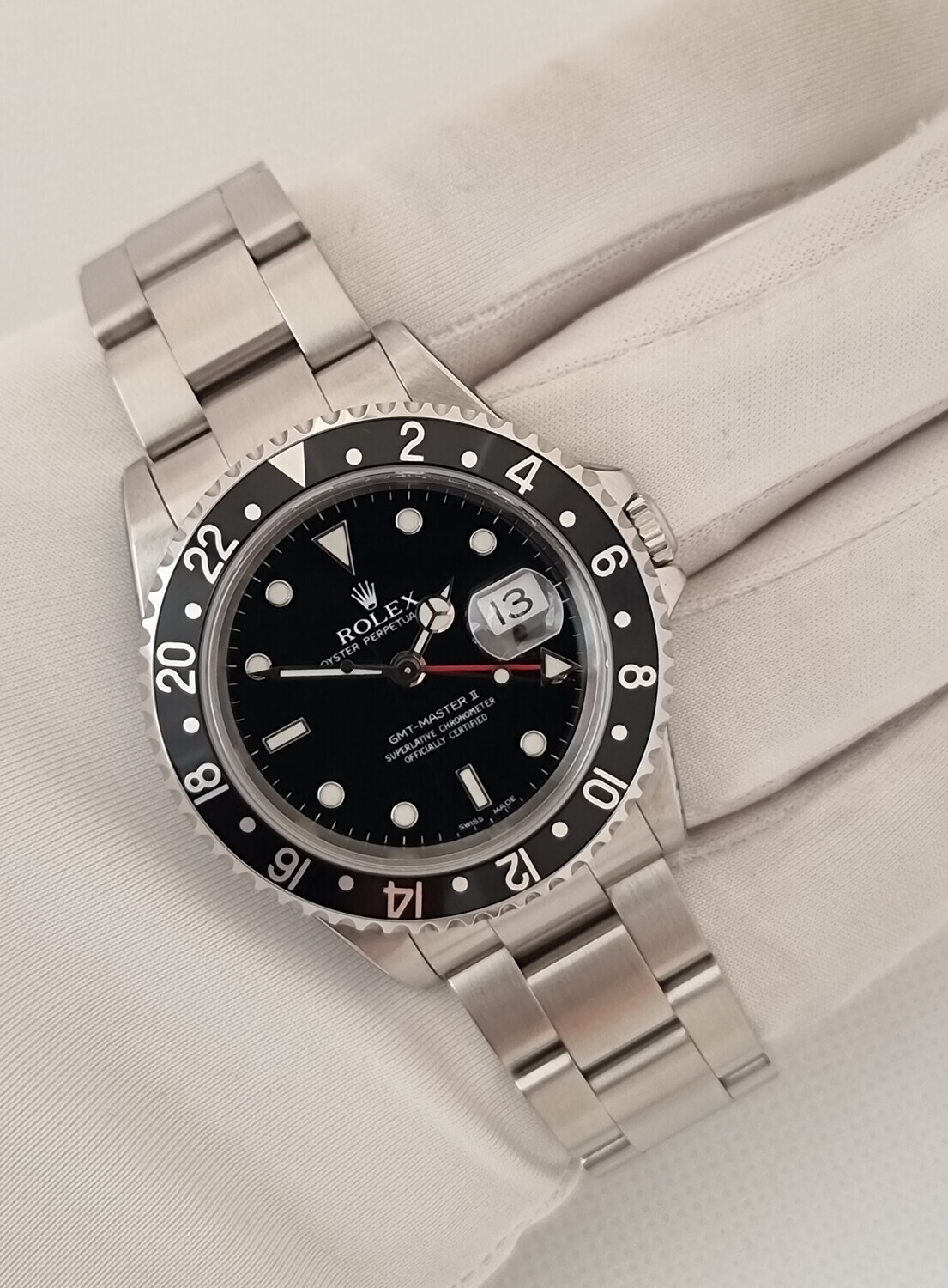 Rolex GMT Master II 16710, 2002, Complete with recent 2 year Rolex Service