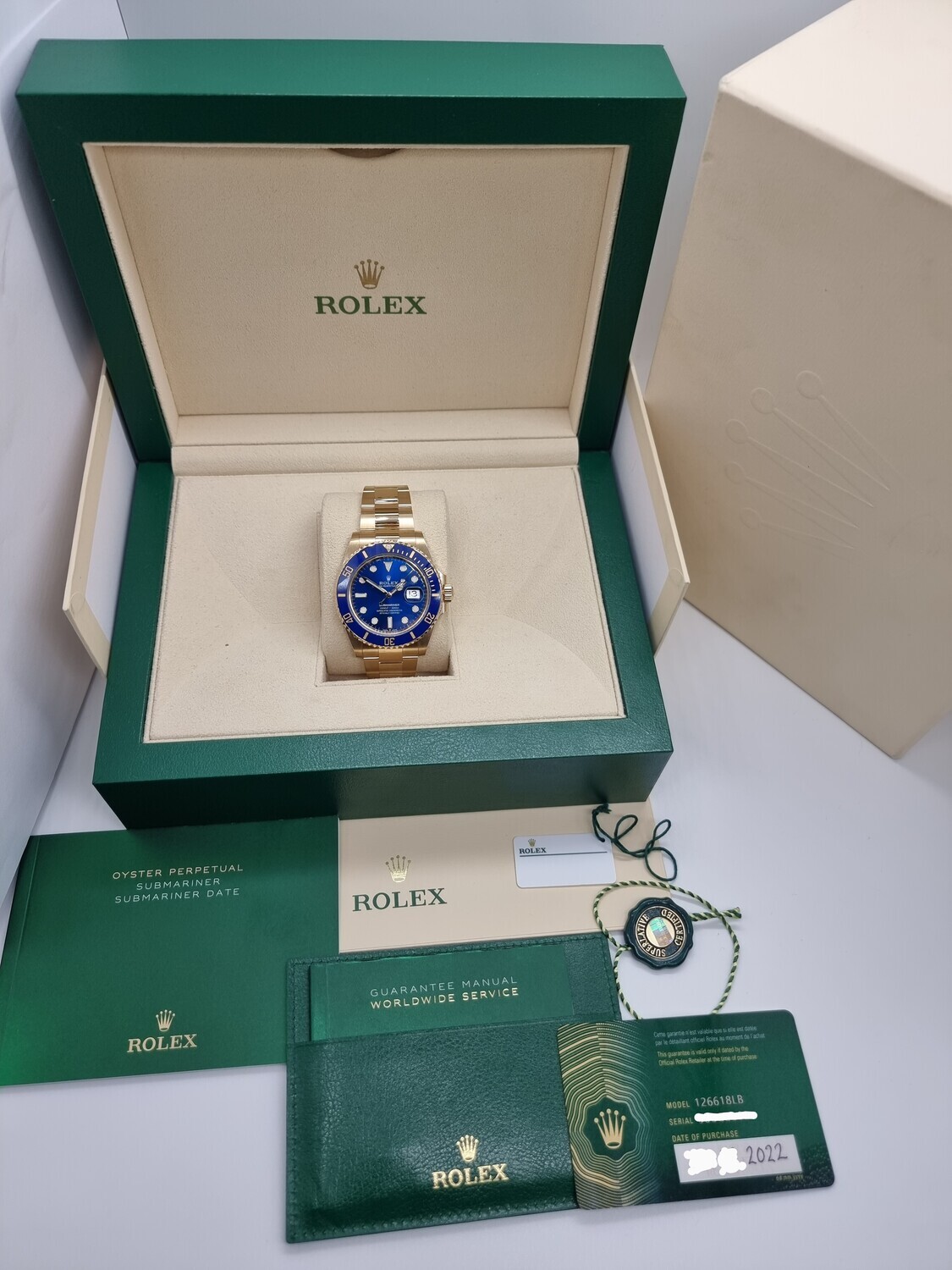 Rolex Submariner 126618LB - 2022 Full Set - Like New