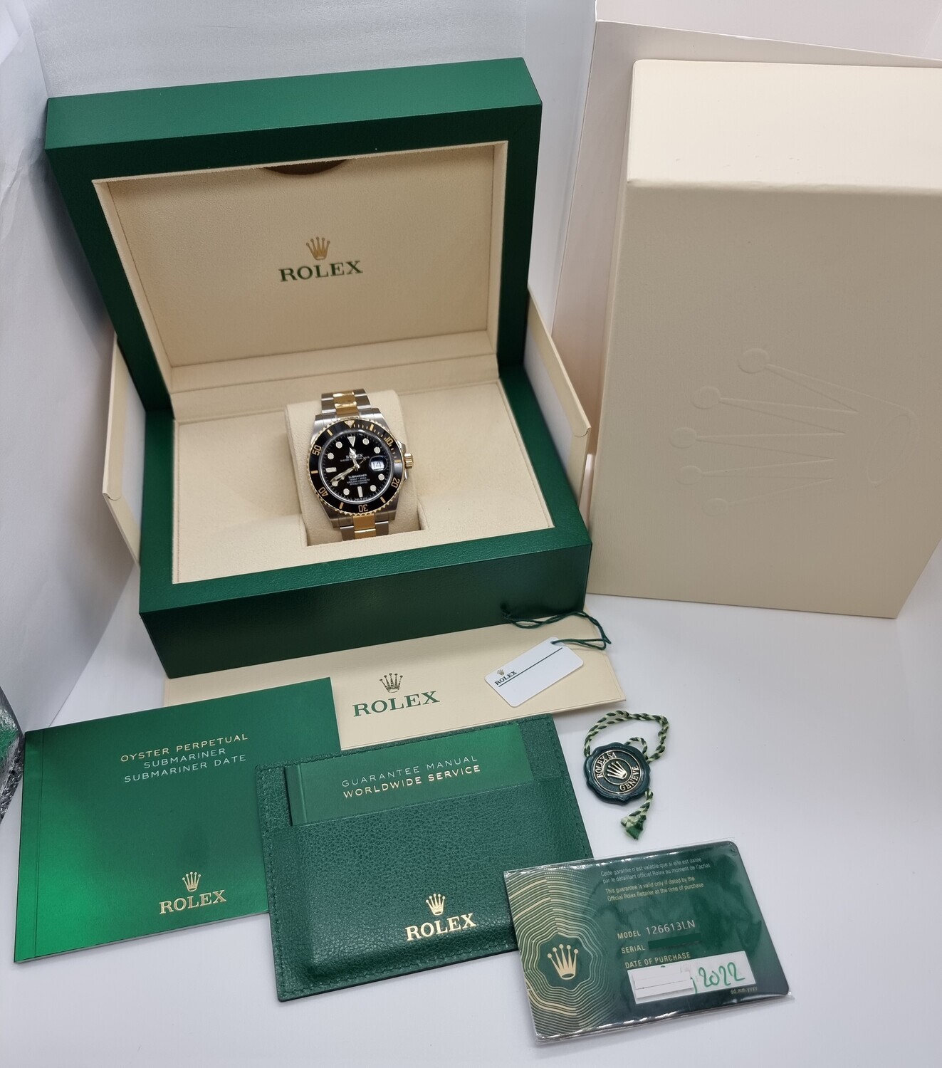 Rolex Submariner 126613LN - 2022 Full Set - Exceptional Condition