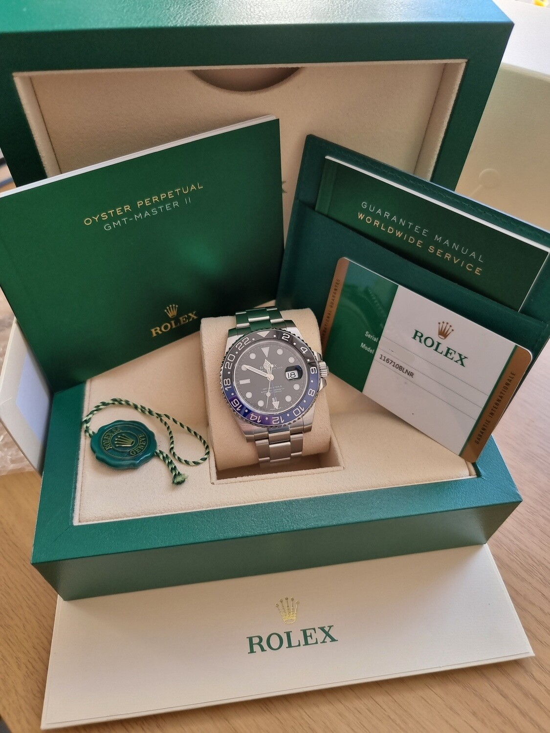 Rolex GMT Master II 116710BLNR &#39;Batman&#39; - 2020 Full Set  - Last of the MK1 Batman