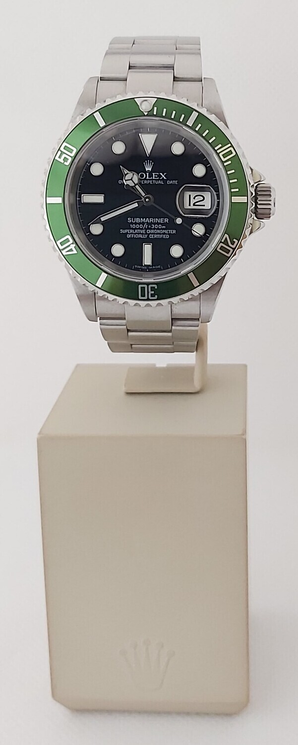 Rolex Submariner 16610LV Kermit - 2005 Full Set, with 2017 Rolex Service Card