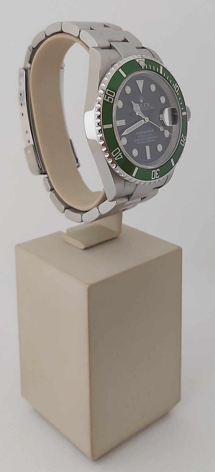 Rolex Submariner 16610LV Kermit - 2005 Full Set, with 2017 Rolex Service Card