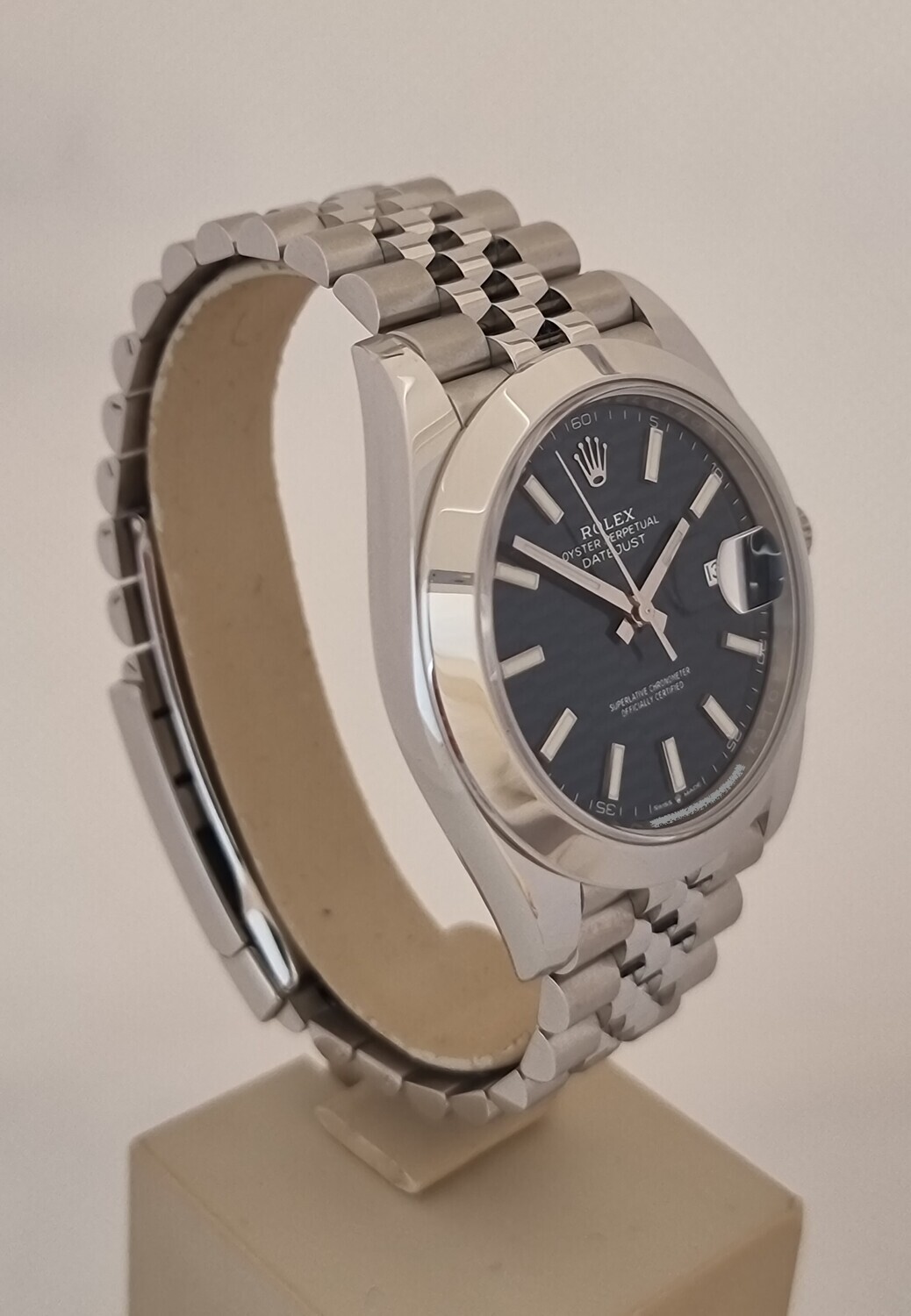 Rolex Datejust 41mm 126300, Blue Motif Dial, 2022 New/Unworn, Full Set