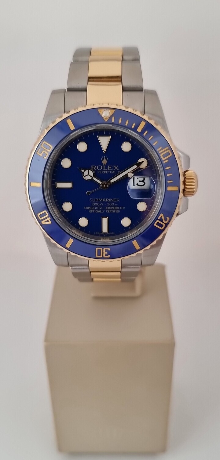 Rolex Submariner 116613LB - Flat Blue Dial - 2009