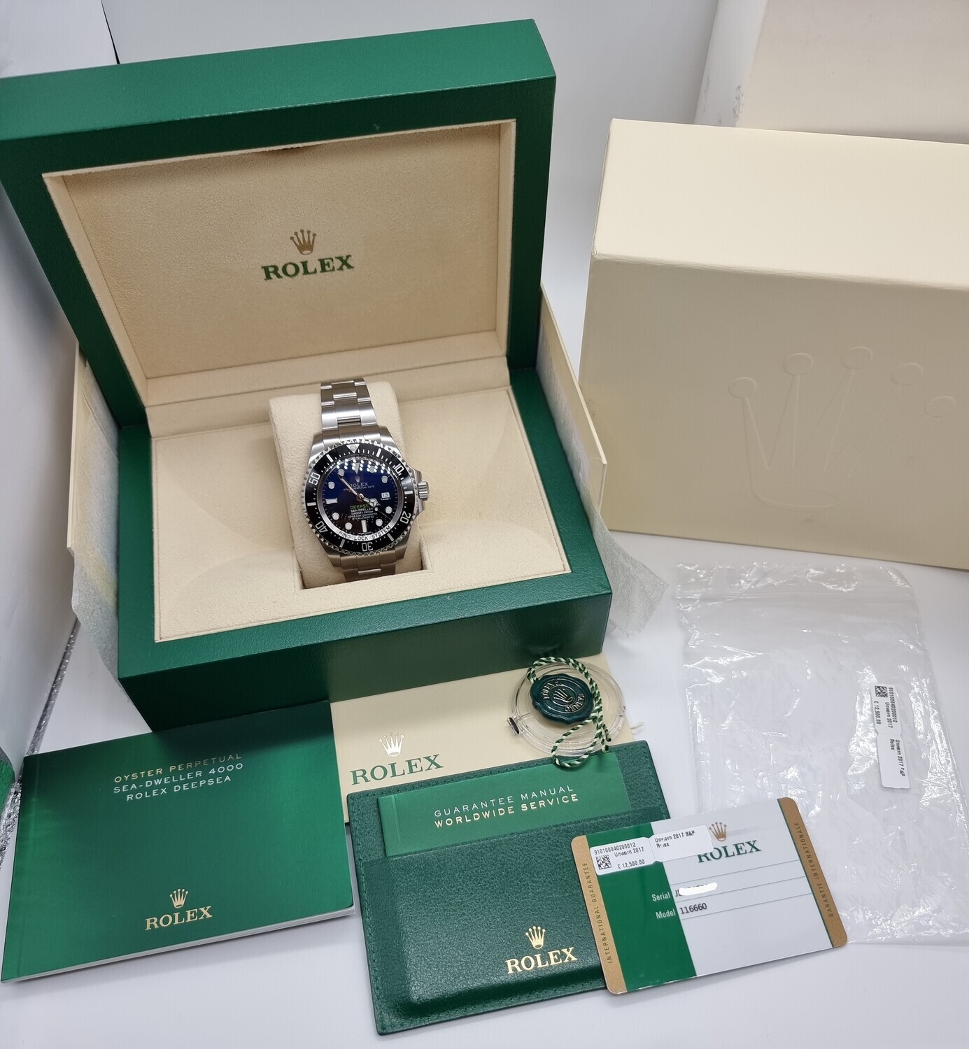 Rolex Sea-Dweller DeepSea, James Cameron 116660, 2017 NOS, Fully Stickered