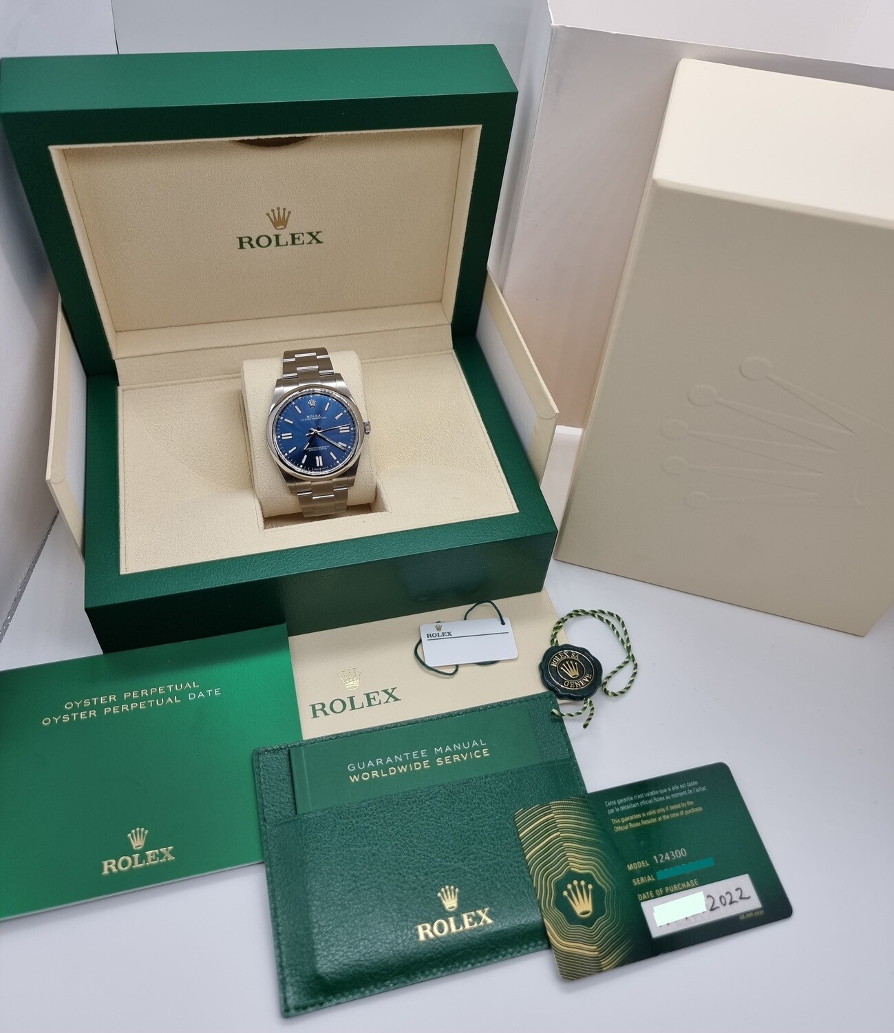 Rolex Oyster Perpetual 41 - 124300 Blue Dial - 2022 New &amp; Unworn - Full Set