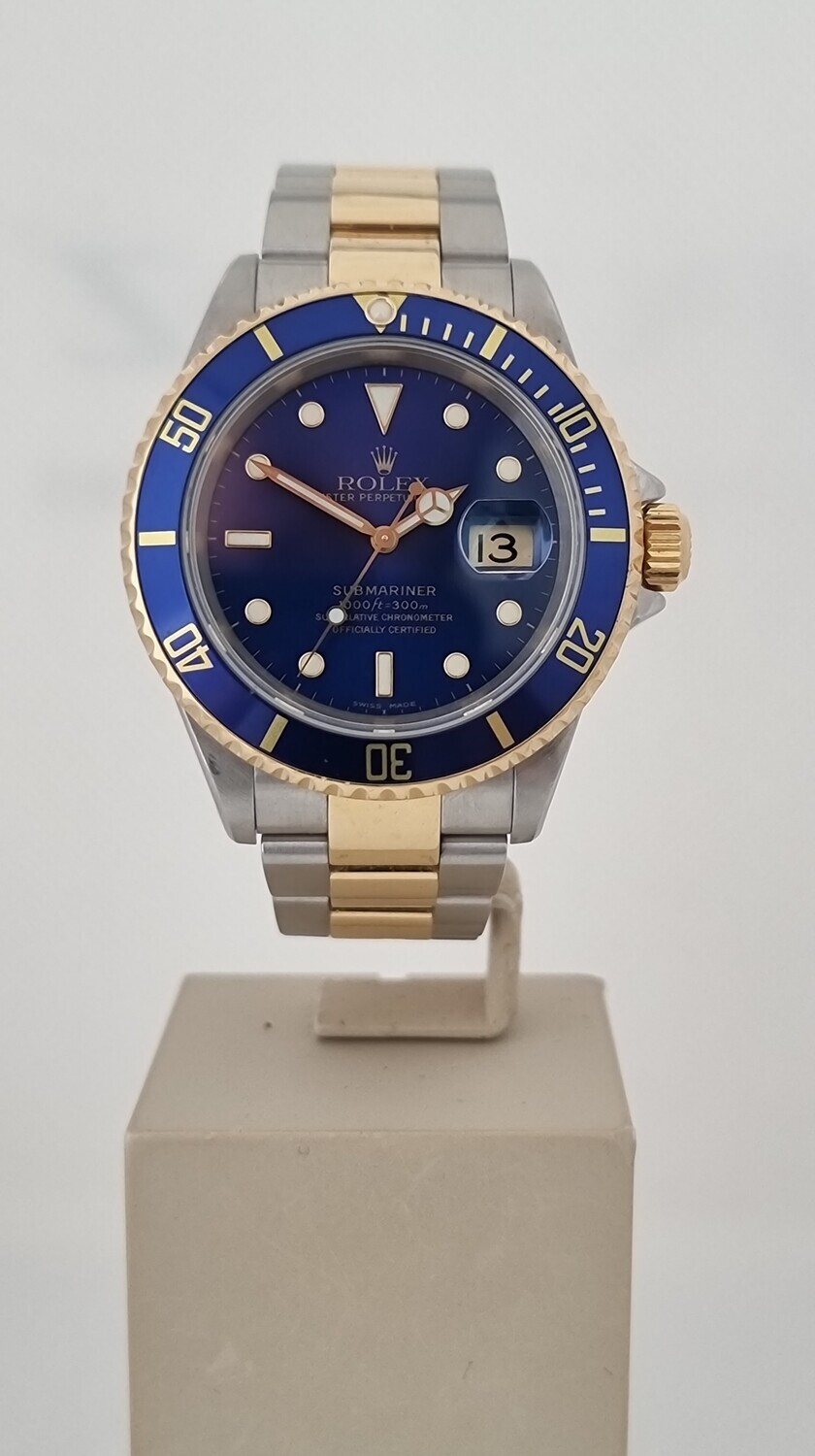 Rolex Submariner 16613LB Bluesy - 2000 Full Set