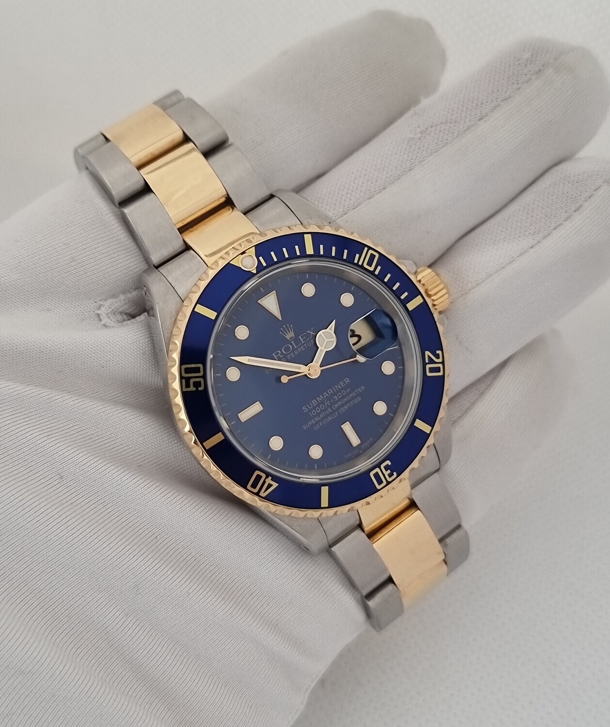 Rolex Submariner 16613LB Bluesy - 2000 Full Set