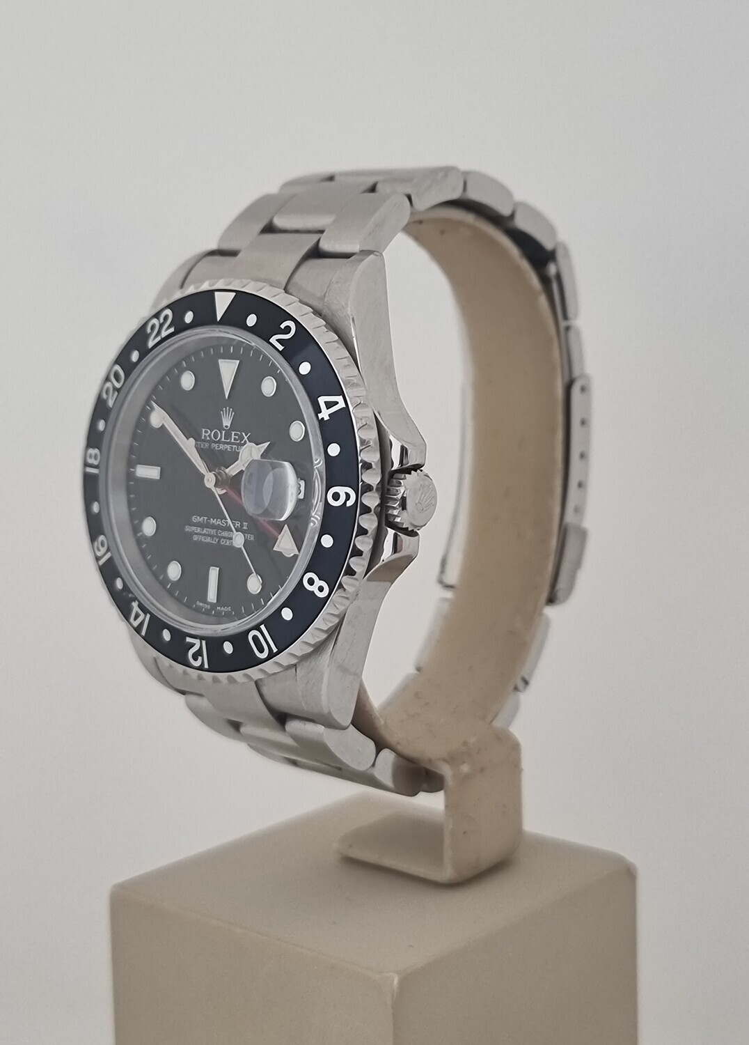 Rolex GMT Master II 16710LN, 2005 Collectors Full Set, 2020 Rolex Service