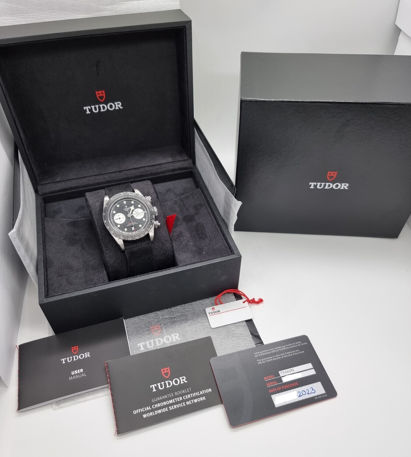 Tudor Black Bay Chrono - 79360N Black Dial - 2023 Full Set