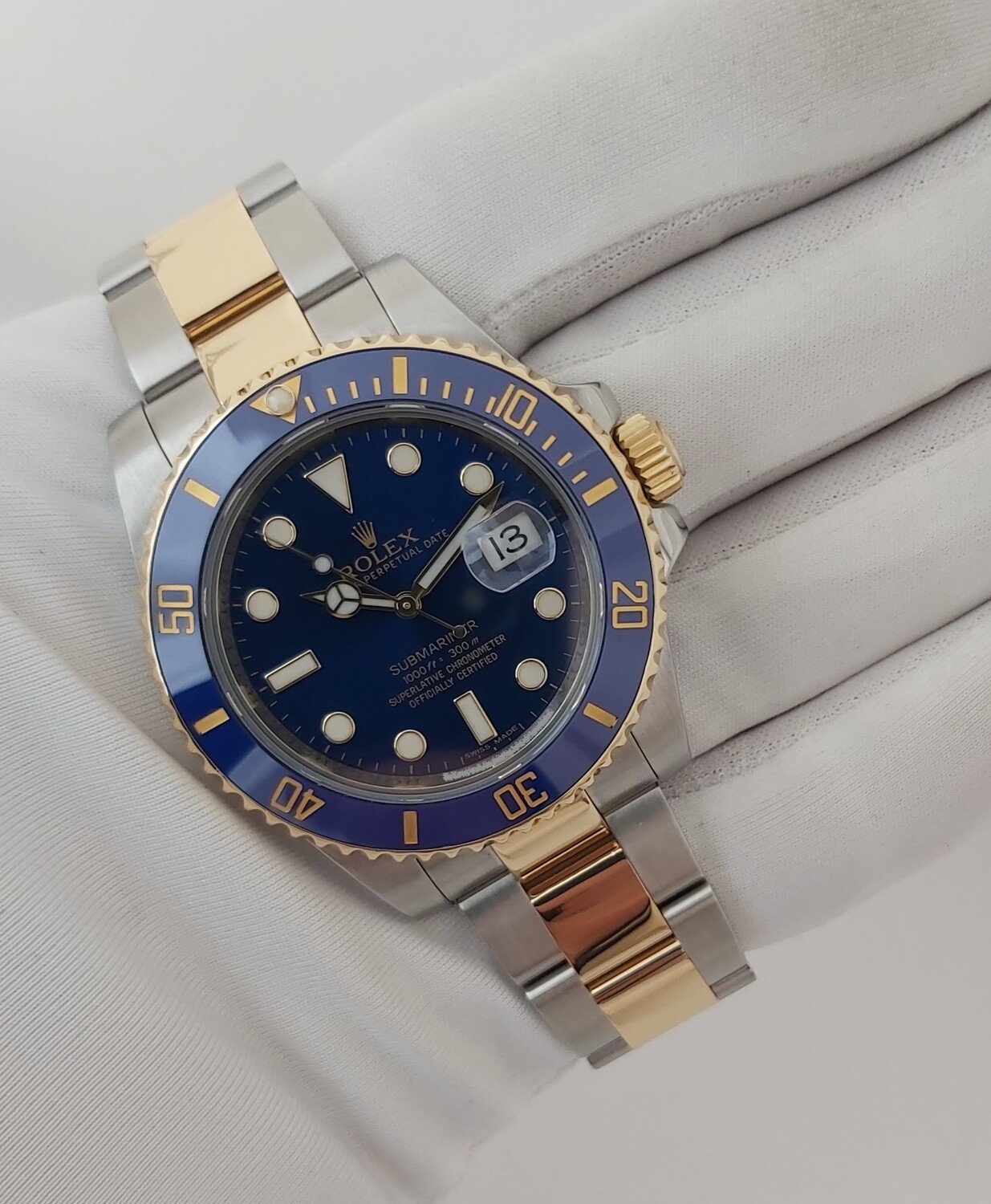 Rolex Submariner 116613LB Bluesy - 2019 Full Set - Superb Condition