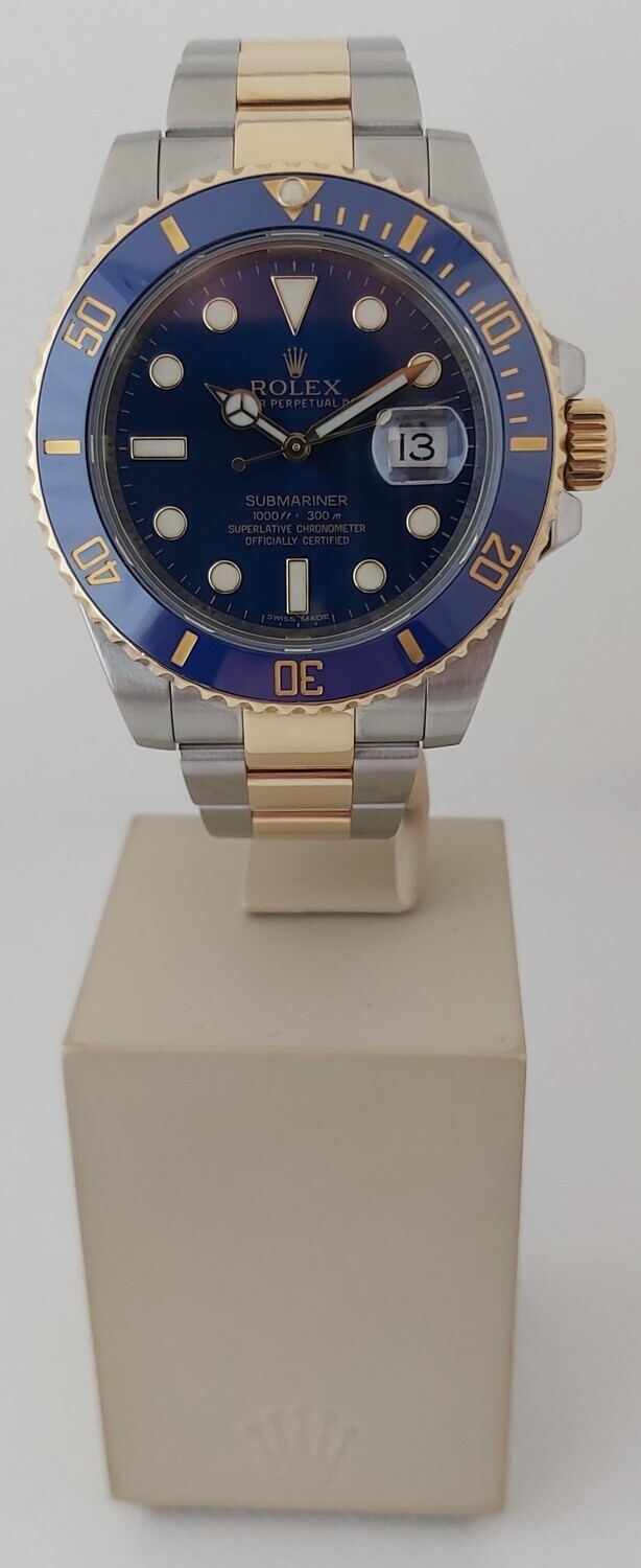 Rolex Submariner 116613LB Bluesy - 2019 Full Set - Superb Condition