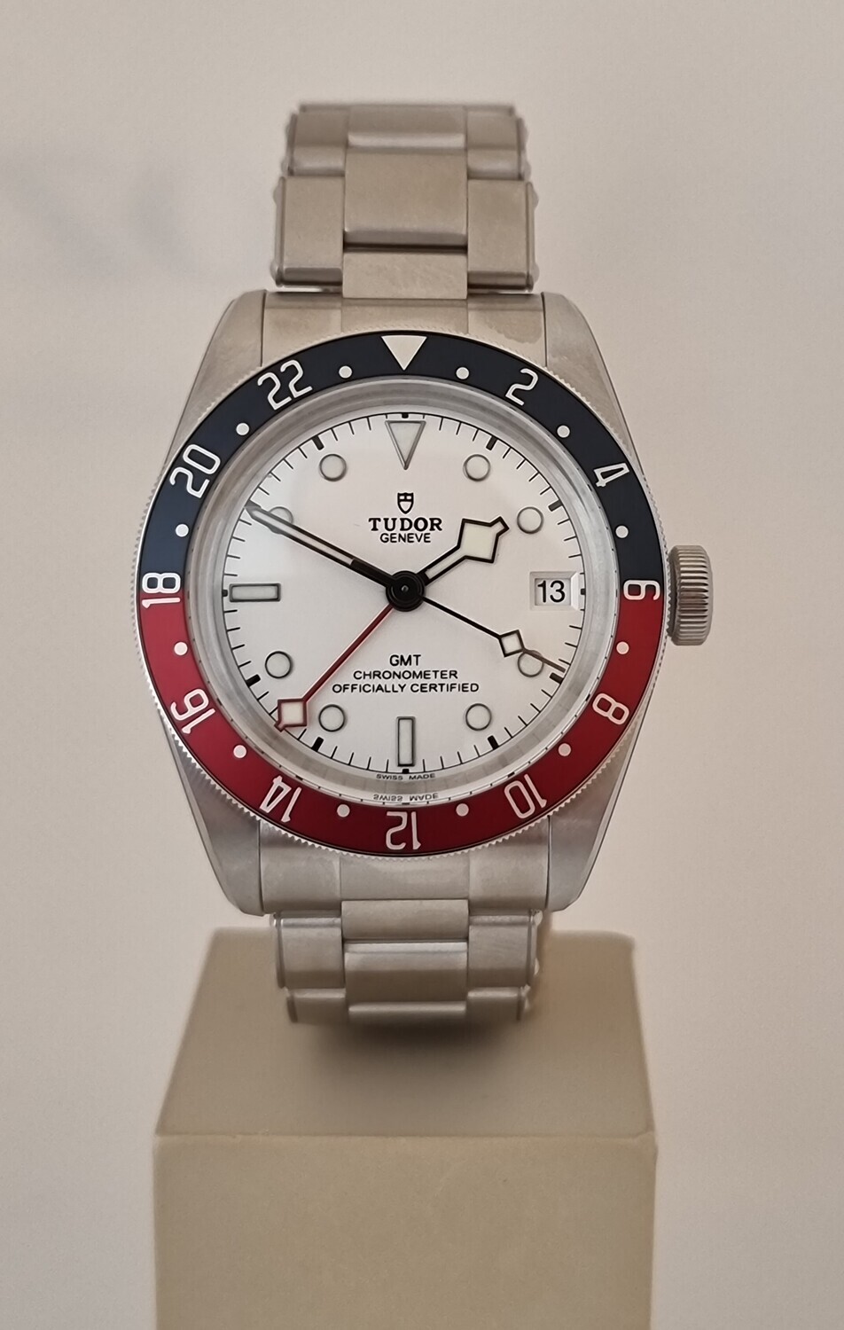 Tudor Black Bay GMT Pepsi White Dial 79830RB, 2023 Full Set New/Unworn, Fully Stickered