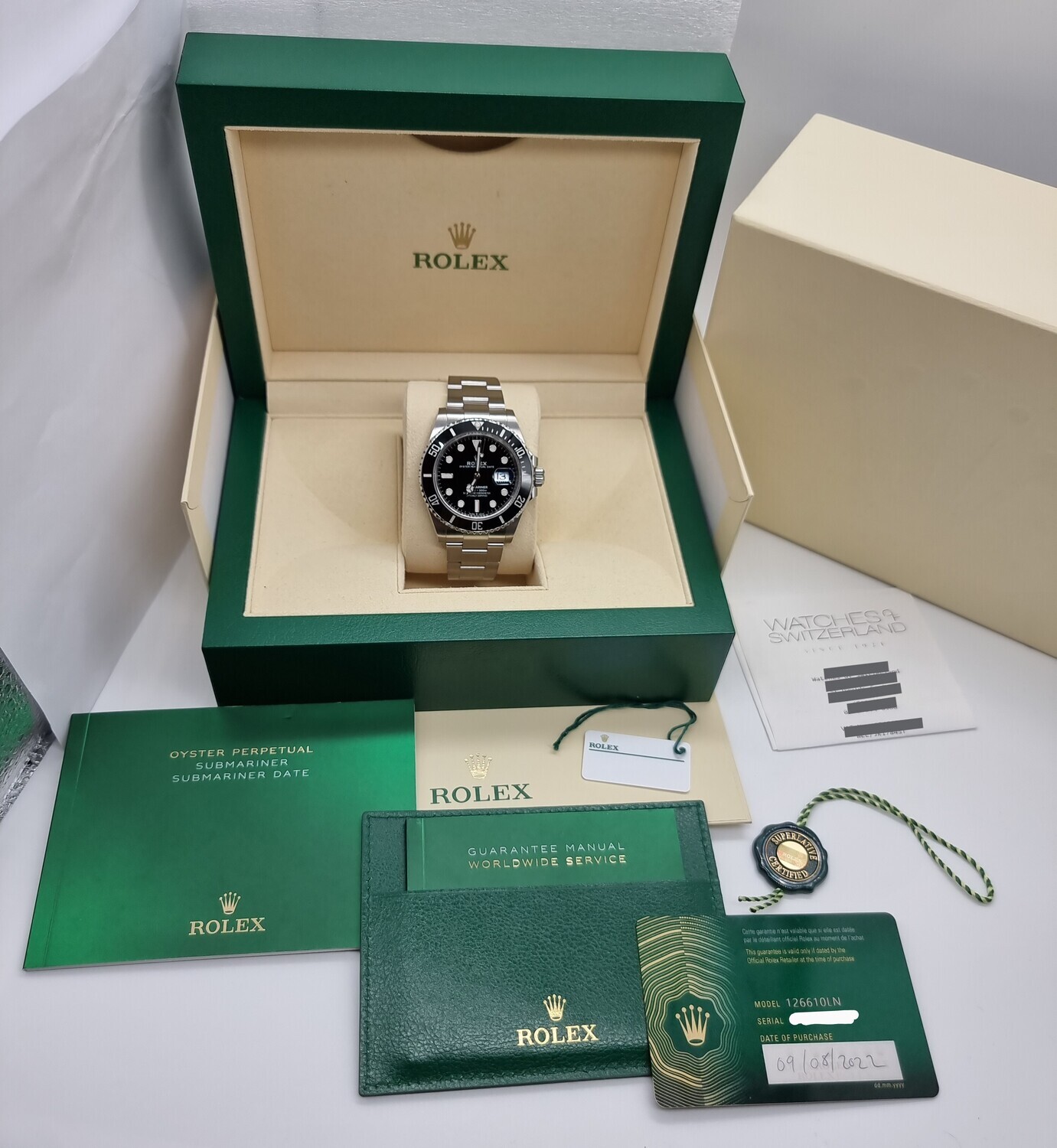 Rolex Submariner 126610LN - 2022 Full Set - Exceptional Condition Watch
