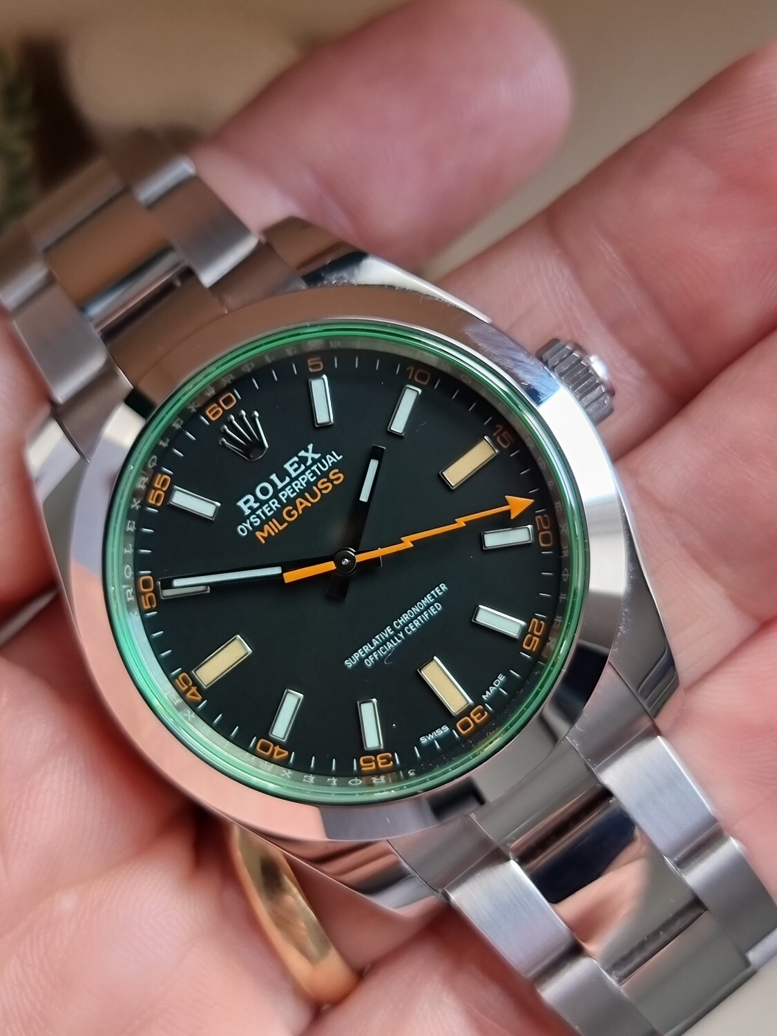 Rolex Milgauss 116400GV, 2022 Full Set, Excellent Condition, Discontinued Model