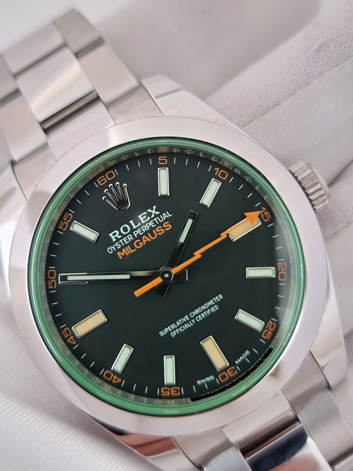 Rolex Milgauss 116400GV, 2022 Full Set, Excellent Condition, Discontinued Model
