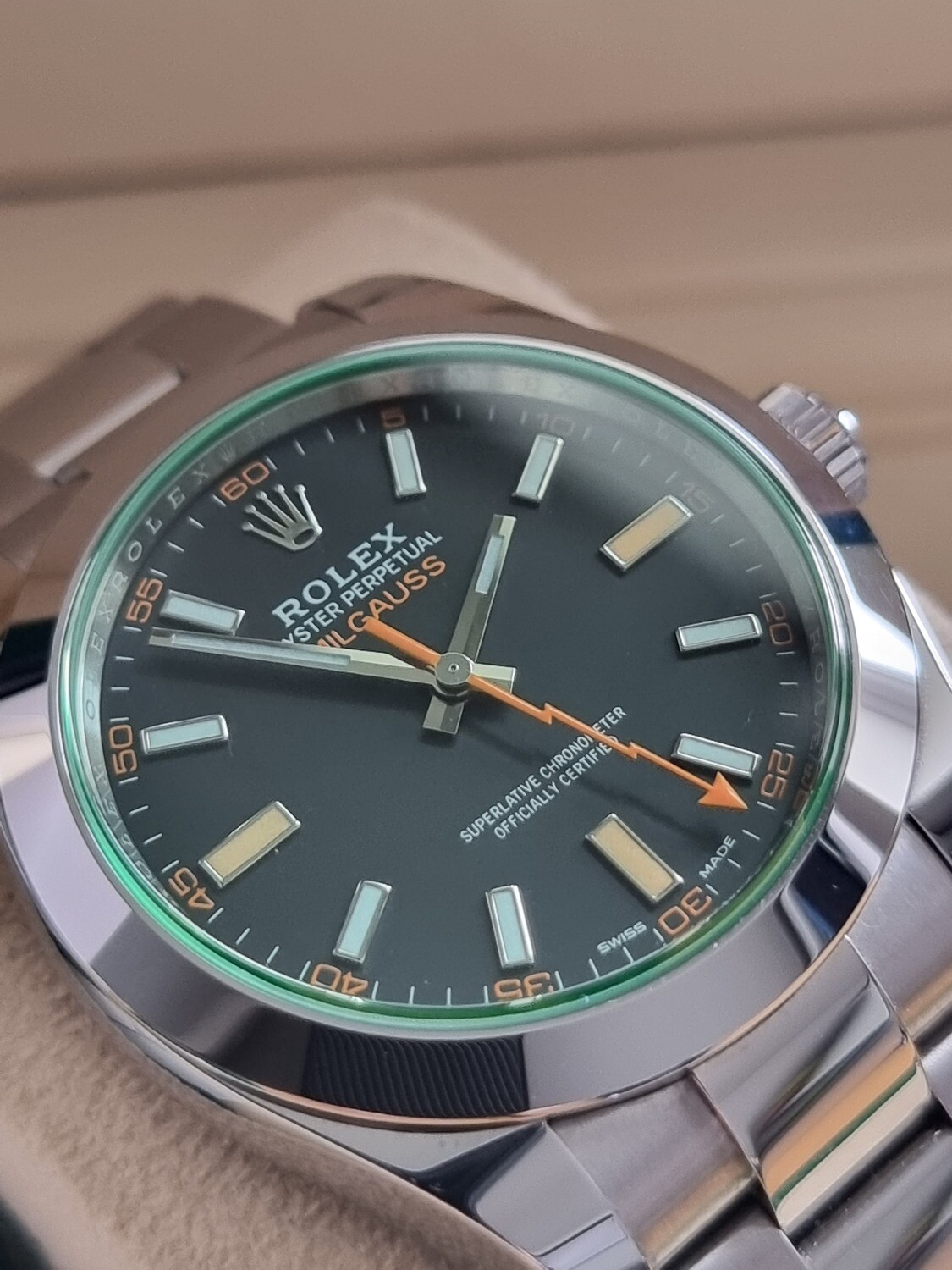 Rolex Milgauss 116400GV, 2022 Full Set, Excellent Condition, Discontinued Model
