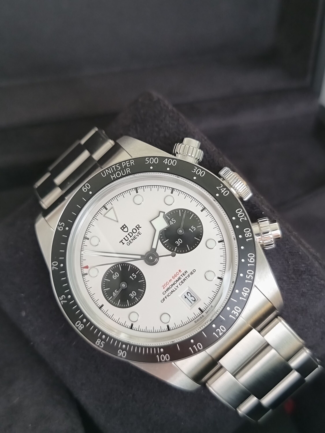 Tudor Black Bay Chrono 79360N, 2023 Panda Dial, Full Set, Exceptional Condition