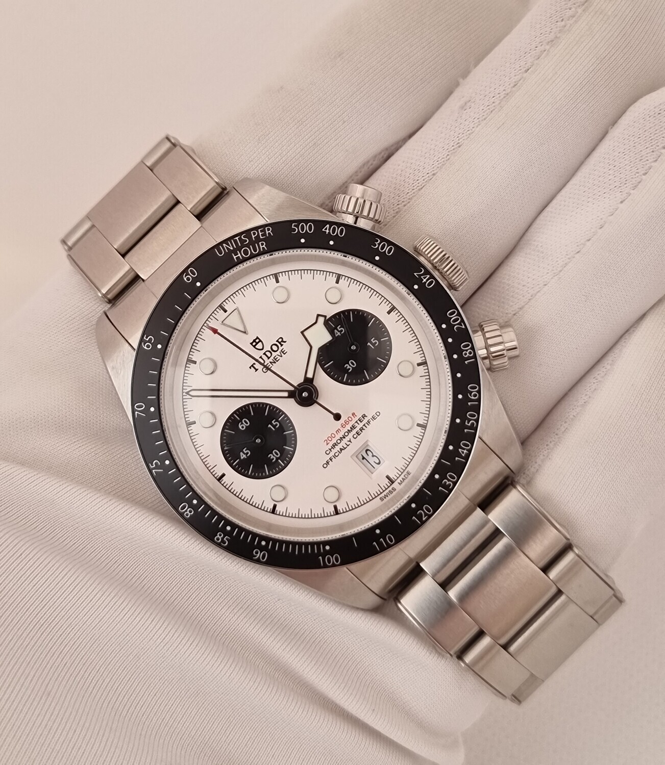 Tudor Black Bay Chrono 79360N, 2023 Panda Dial, Full Set, Exceptional Condition