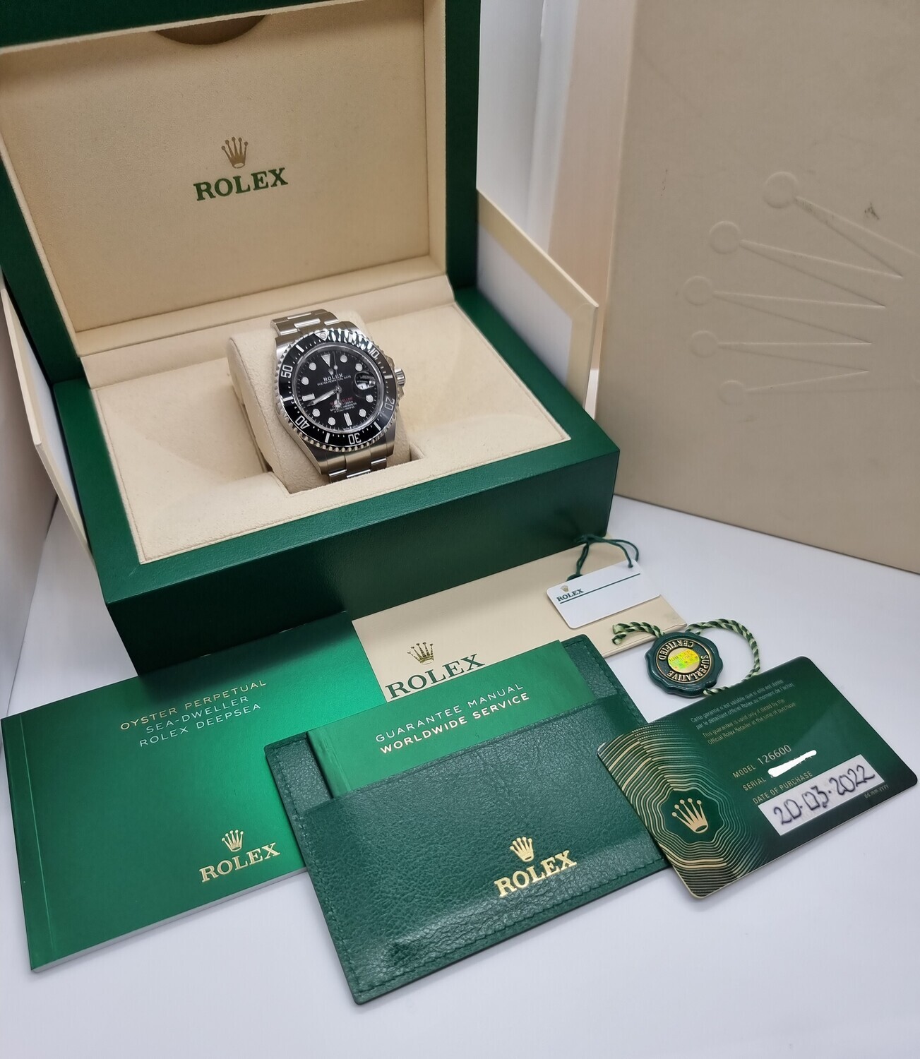 Rolex Sea-Dweller 126600, 50th Anniversary Red Writing, Full Set 2022
