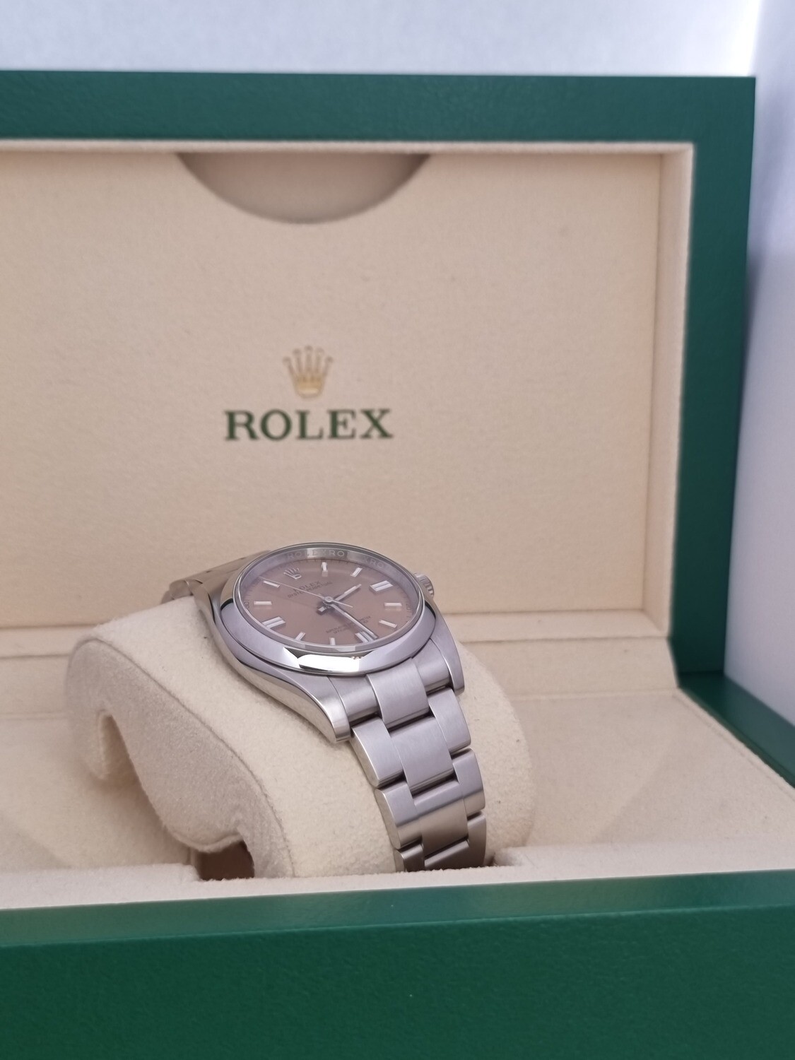 Rolex Oyster Perpetual 36mm 116000, White Grape Dial, 2016 Full Set