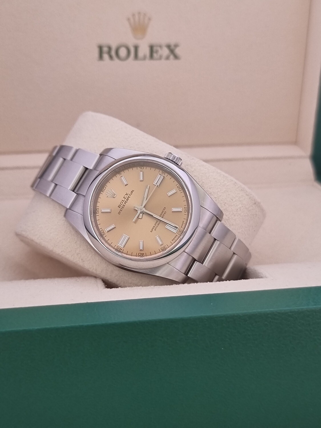 Rolex Oyster Perpetual 36mm 116000, White Grape Dial, 2016 Full Set