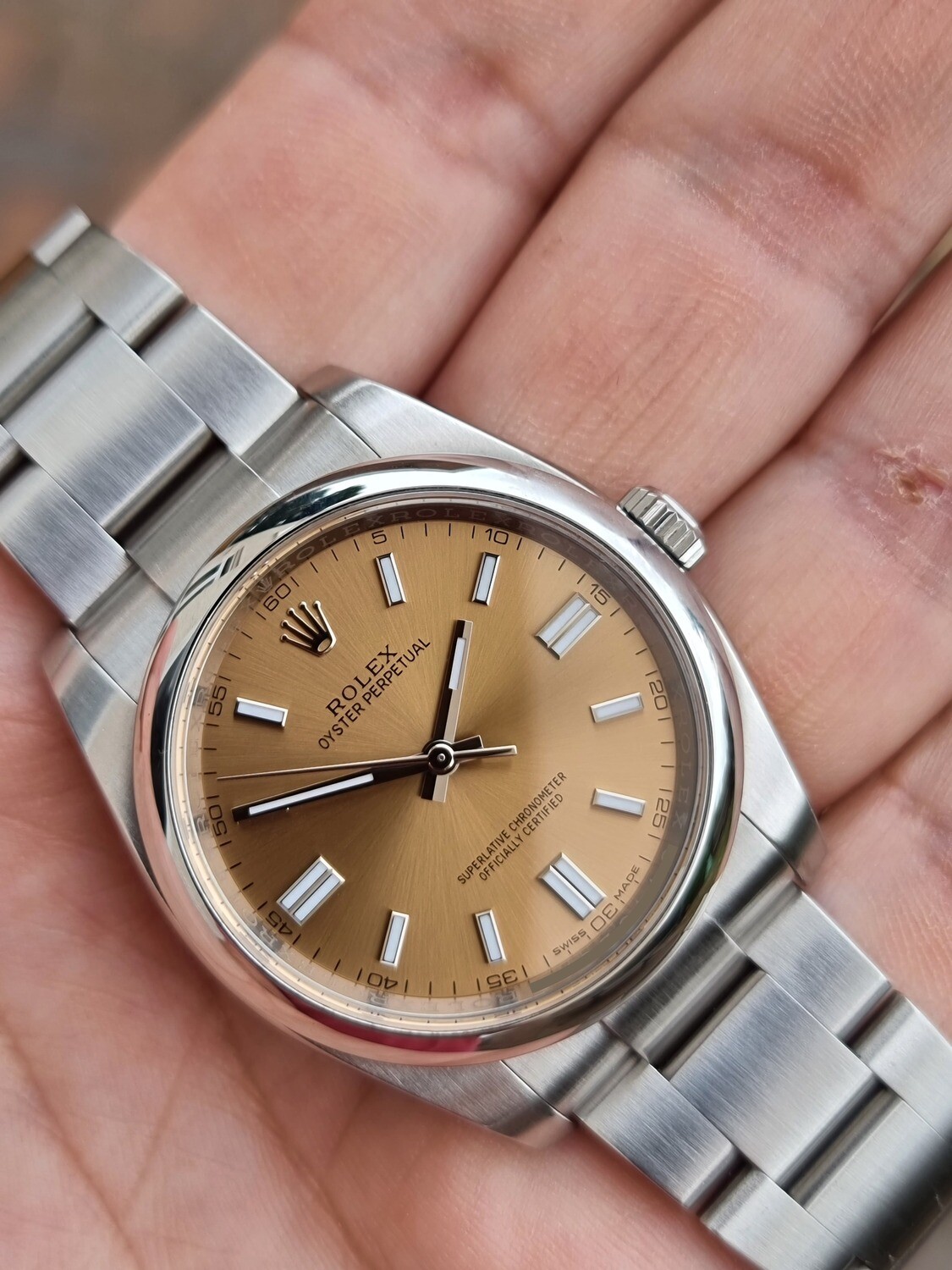 Rolex Oyster Perpetual 36mm 116000, White Grape Dial, 2016 Full Set