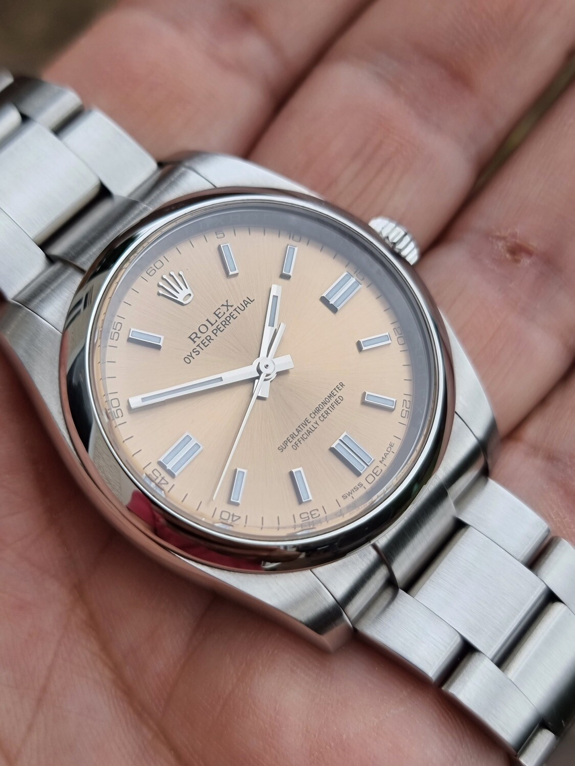 Rolex Oyster Perpetual 36mm 116000, White Grape Dial, 2016 Full Set