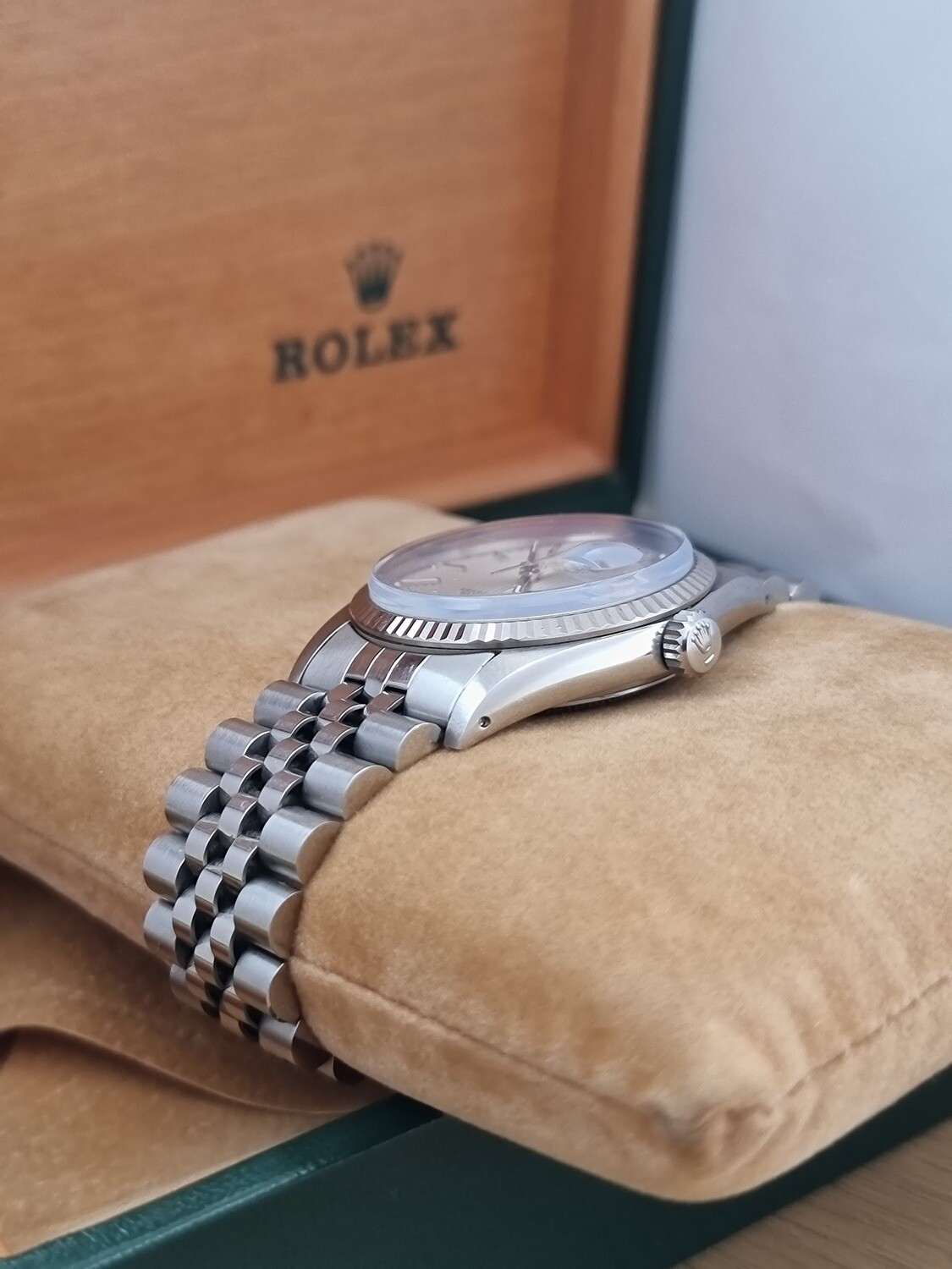 Rolex Datejust 16014 Box, Tags and Booklets, Rare Linen/Tapestry Dial