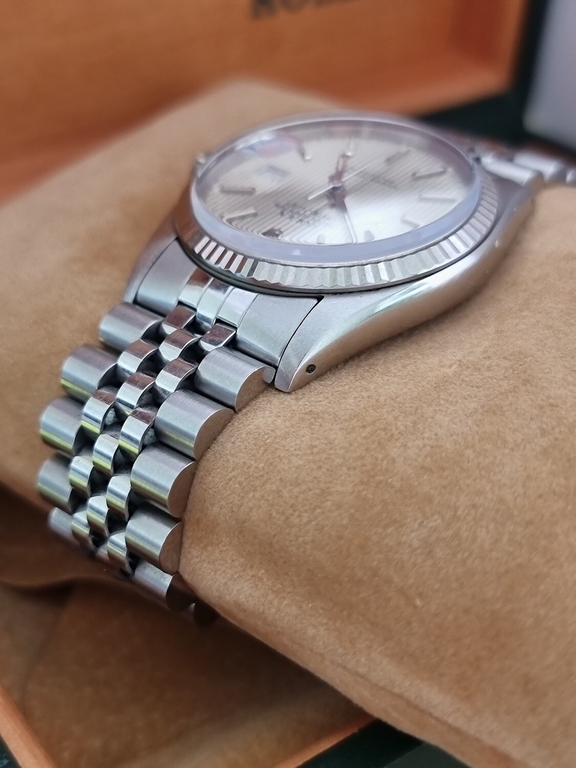 Rolex Datejust 16014 Box, Tags and Booklets, Rare Linen/Tapestry Dial