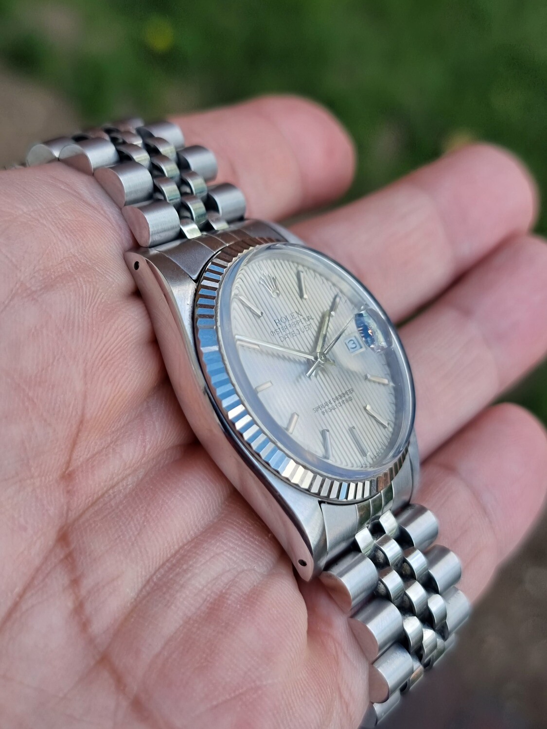 Rolex Datejust 16014 Box, Tags and Booklets, Rare Linen/Tapestry Dial