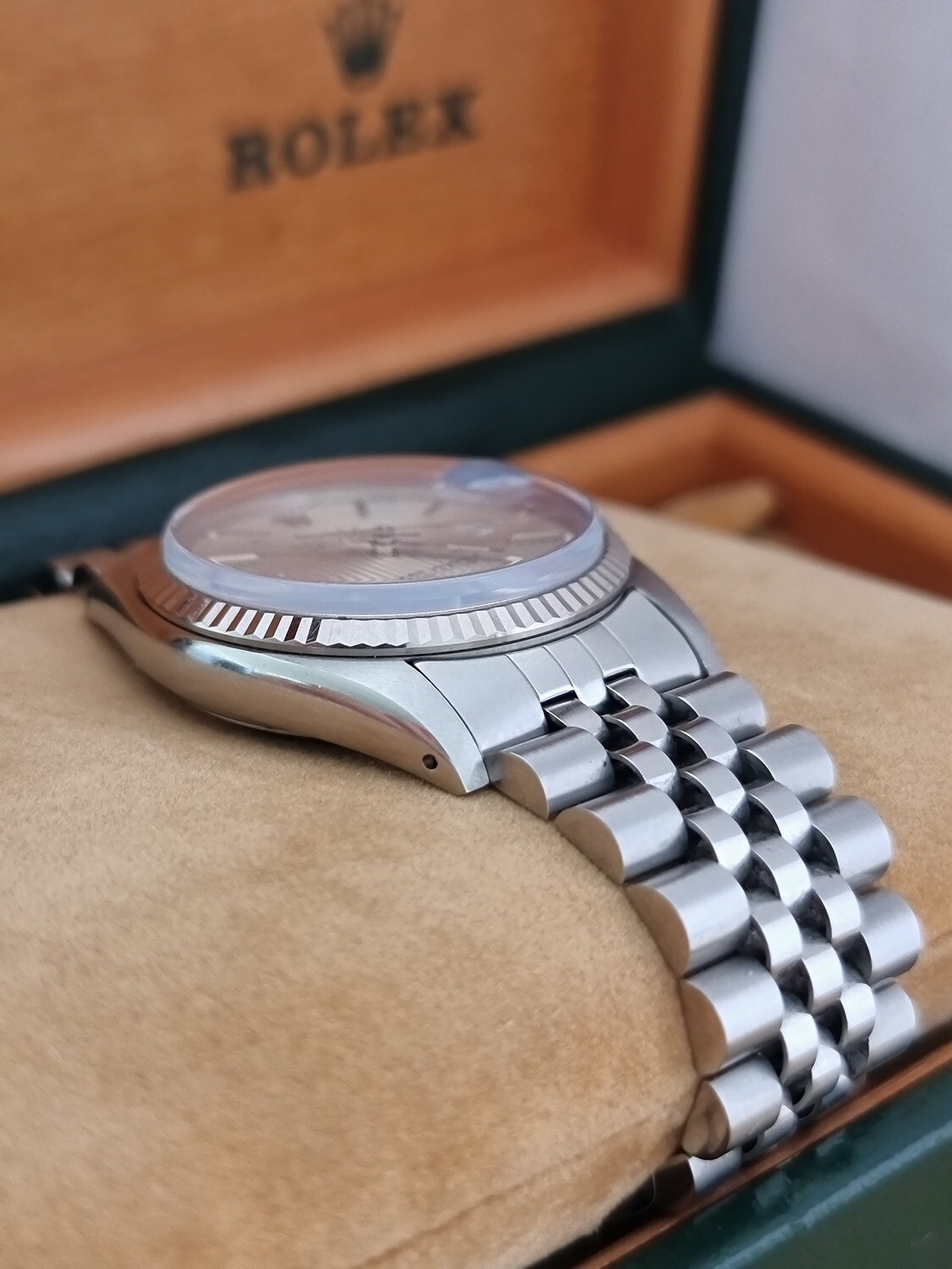 Rolex Datejust 16014 Box, Tags and Booklets, Rare Linen/Tapestry Dial