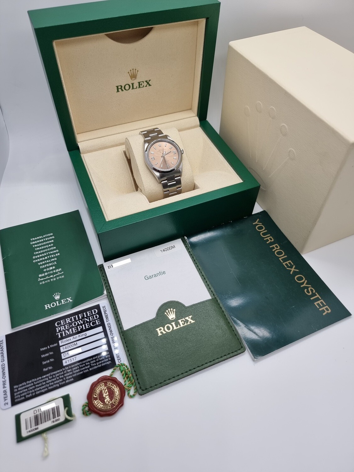 Rolex Airking 14000M, Full Set, circa 2005, Excellent condition