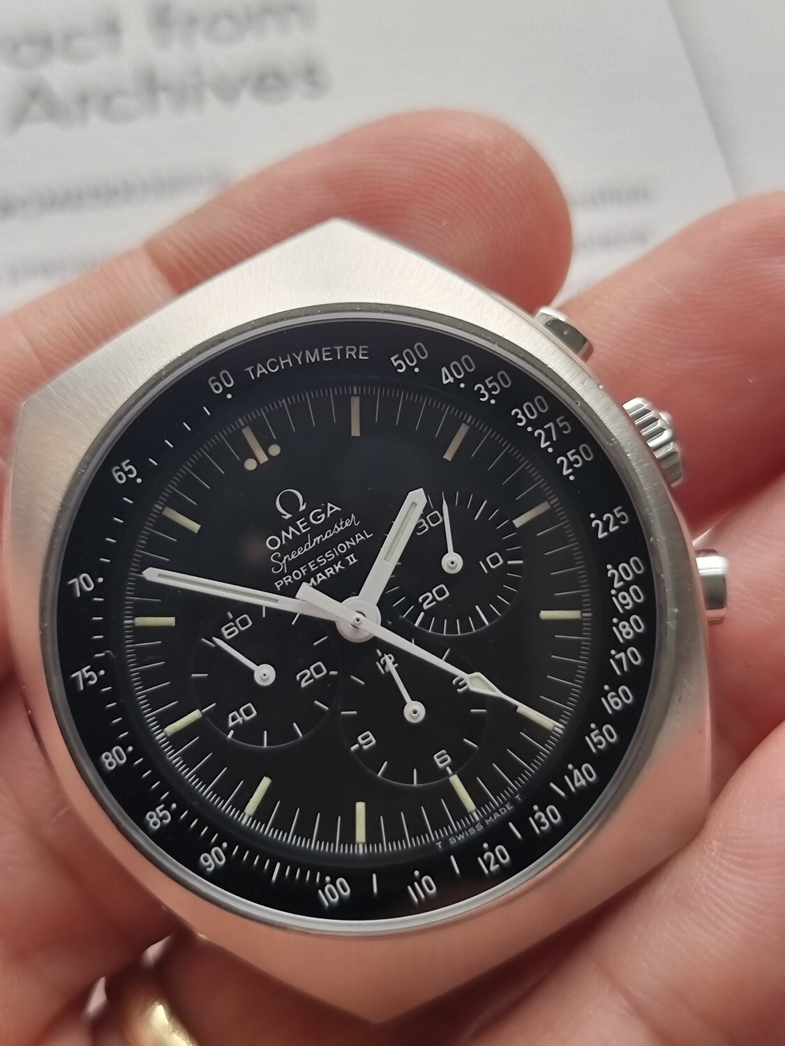 Omega Speedmaster Mark II 145.014 1970, with Omega Extract, Excellent Condition
