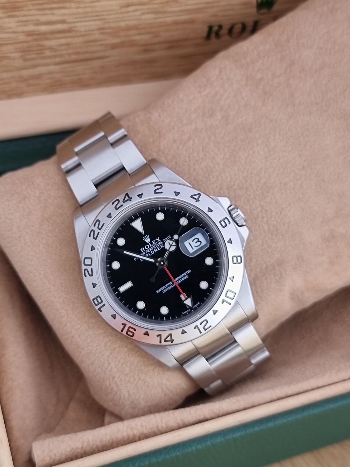 Rolex Explorer II 16570, Black Dial, Excellent Condition