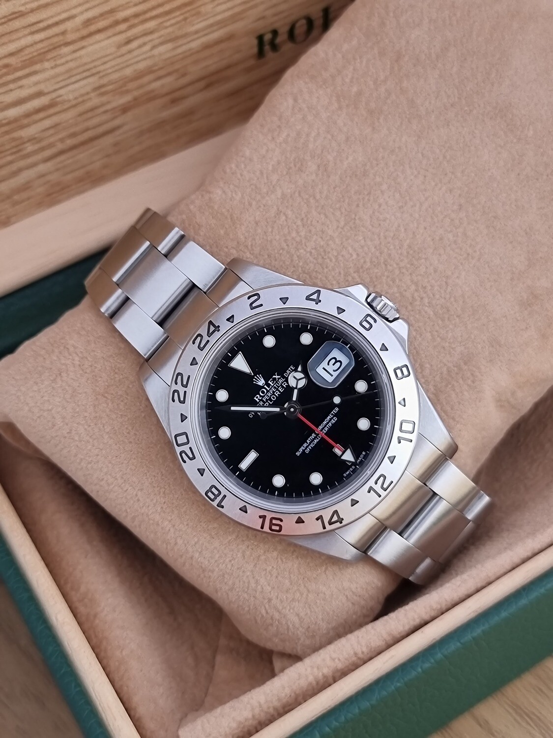 Rolex Explorer II 16570, Black Dial, Excellent Condition