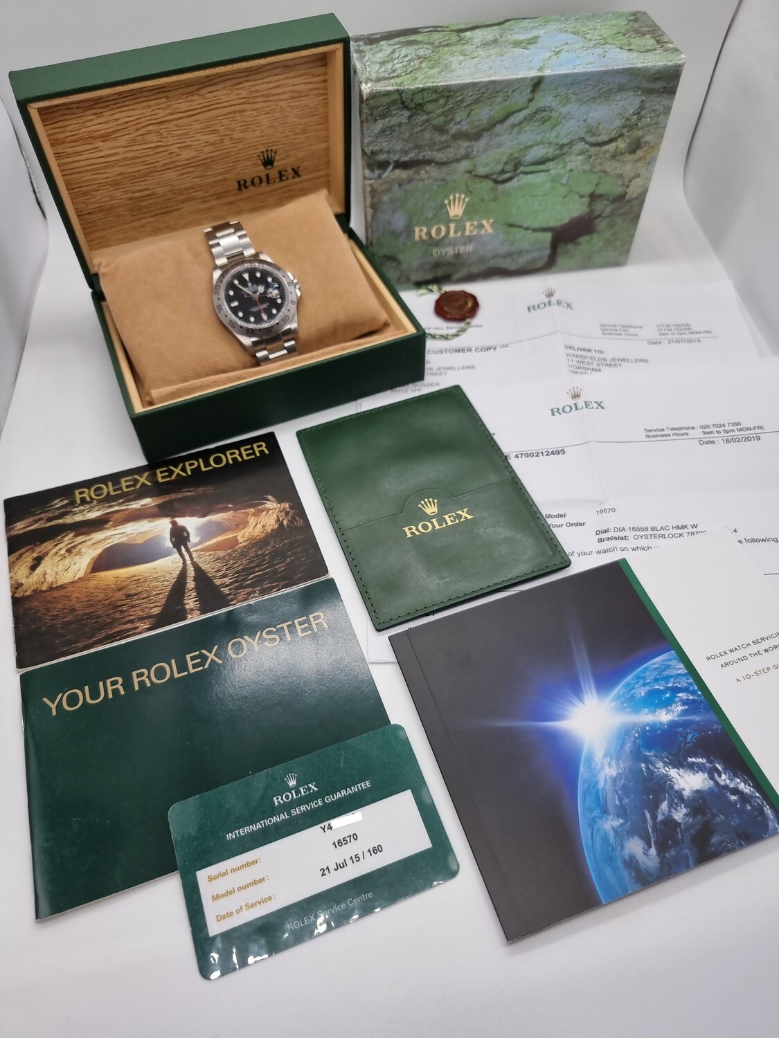 Rolex Explorer II 16570, Black Dial, Excellent Condition