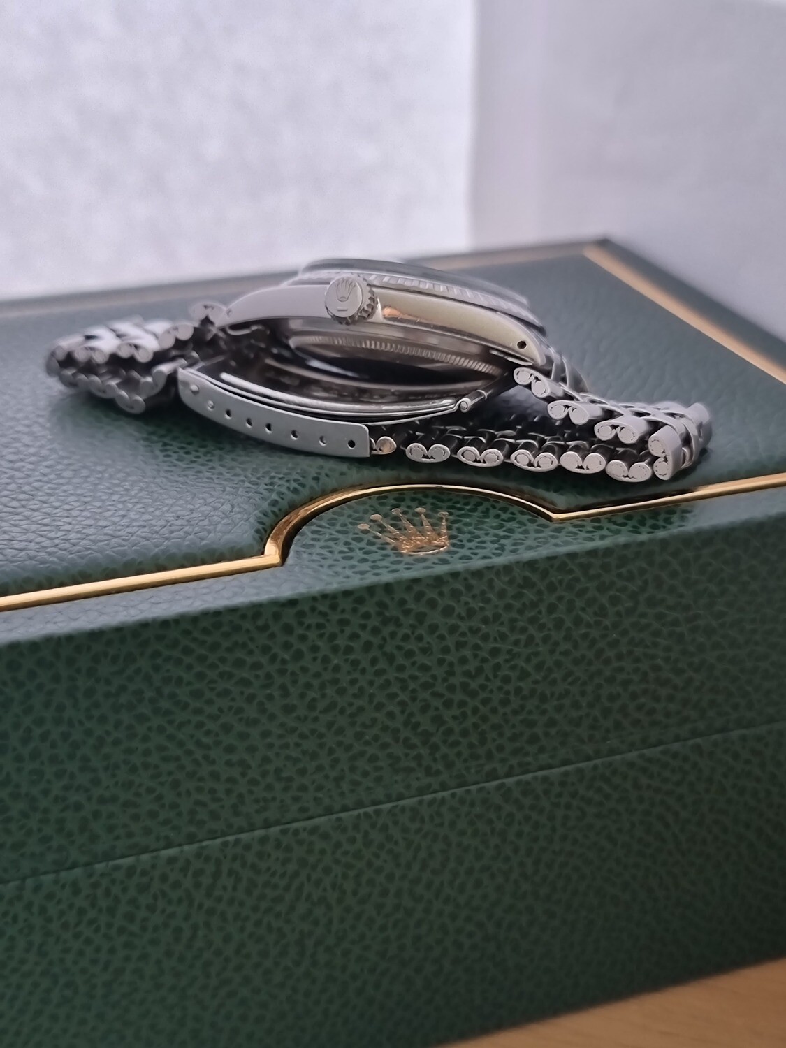 Rolex Datejust 1603 Box &amp; Papers, Stepped PiePan Silver Dial