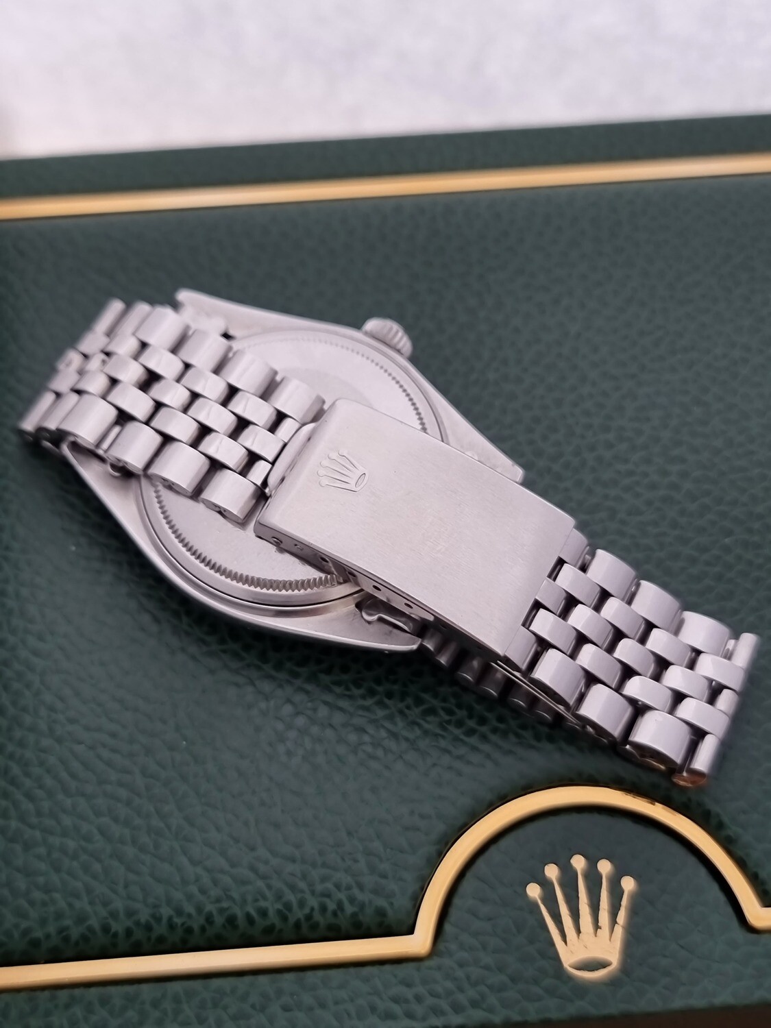 Rolex Datejust 1603 Box &amp; Papers, Stepped PiePan Silver Dial